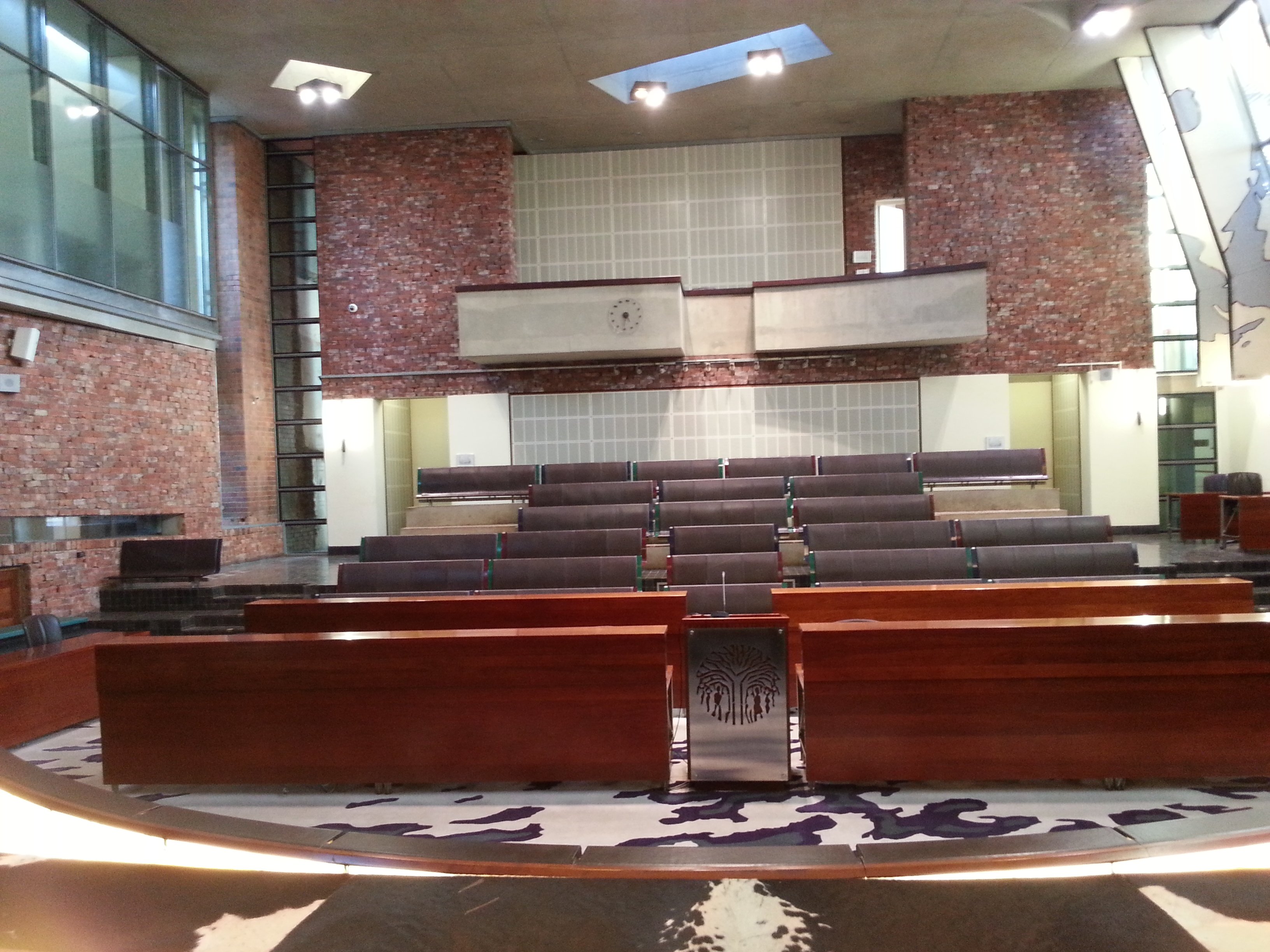 A South African courtroom, where bail and prosecution decisions are argued