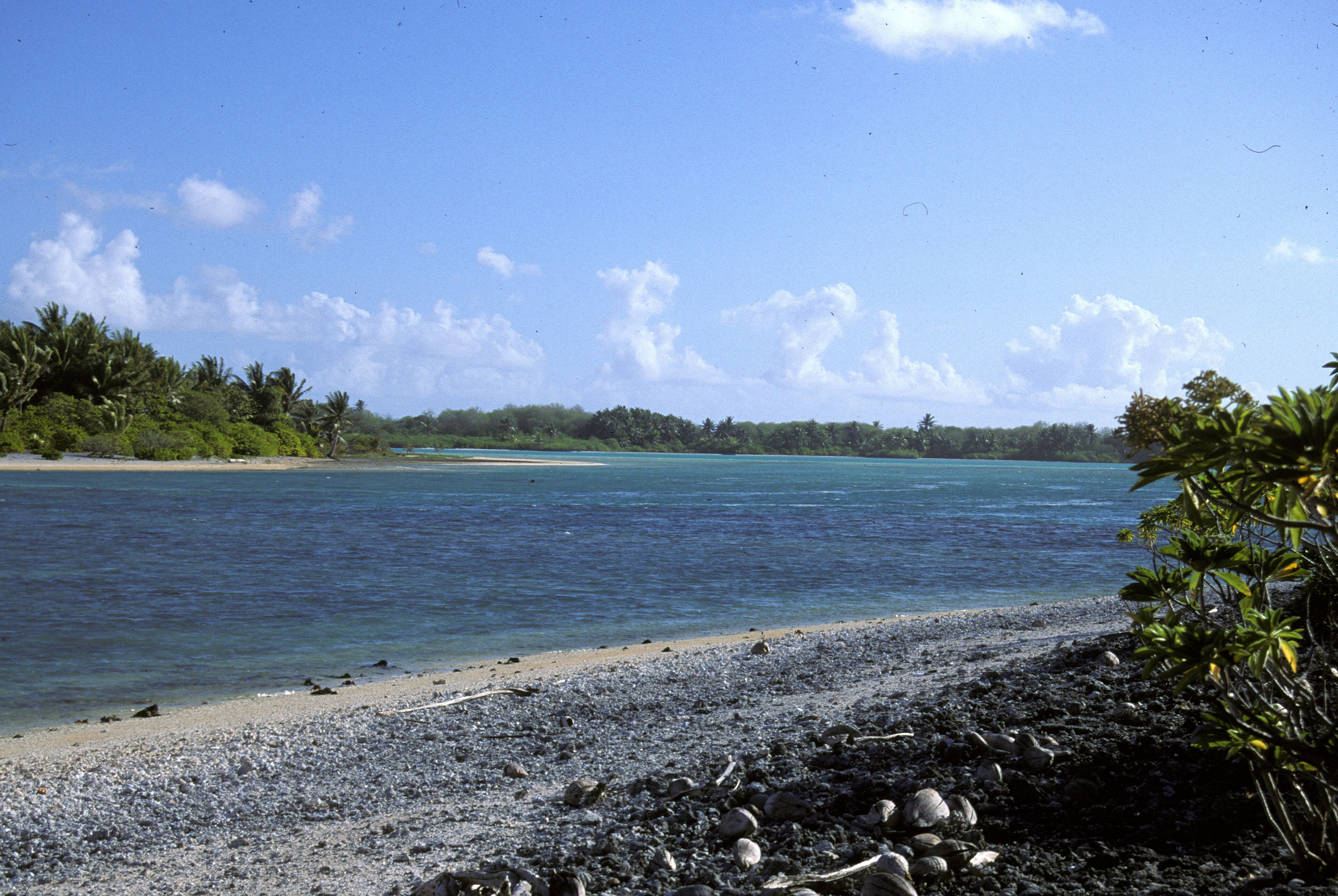Tatiman Passage, the entrance to Nikumaroro's lagoon