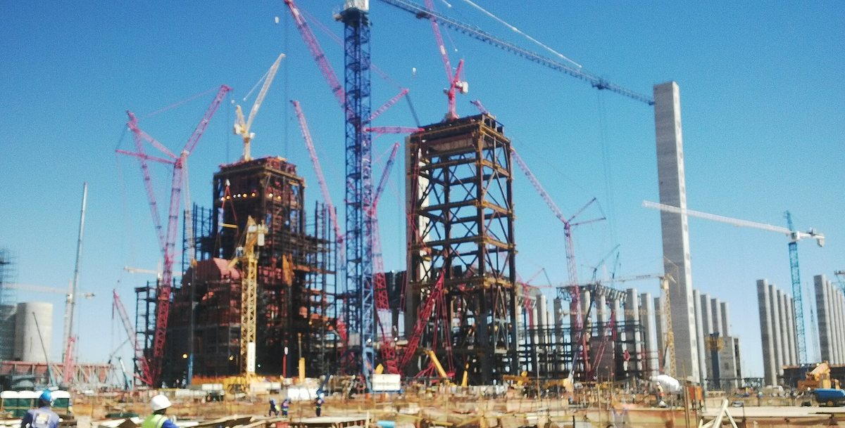 Kusile Power Station near Witbank, Mpumalanga, with its tall chimneys