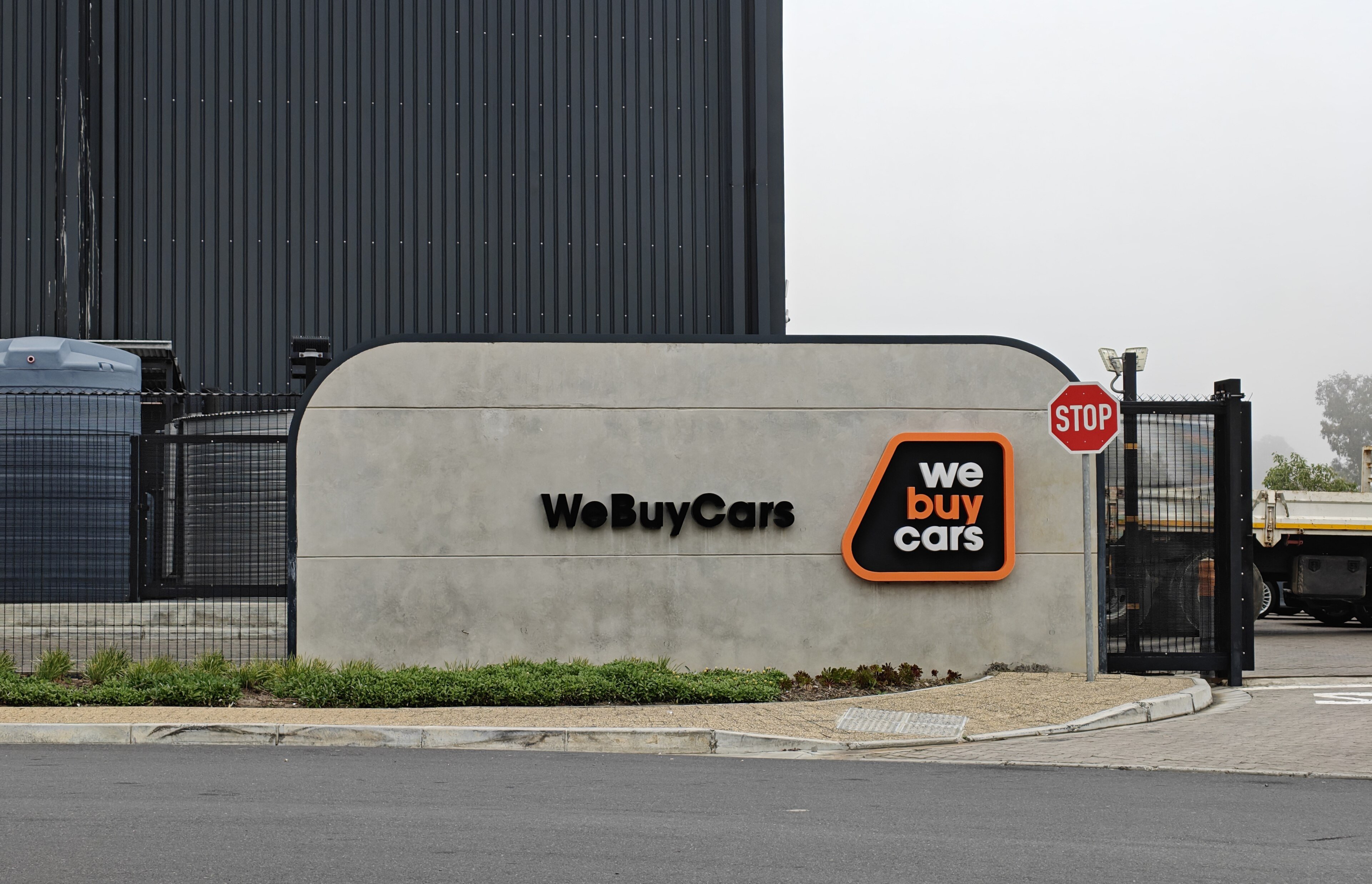 WeBuyCars signage at a branch in Milnerton, Cape Town