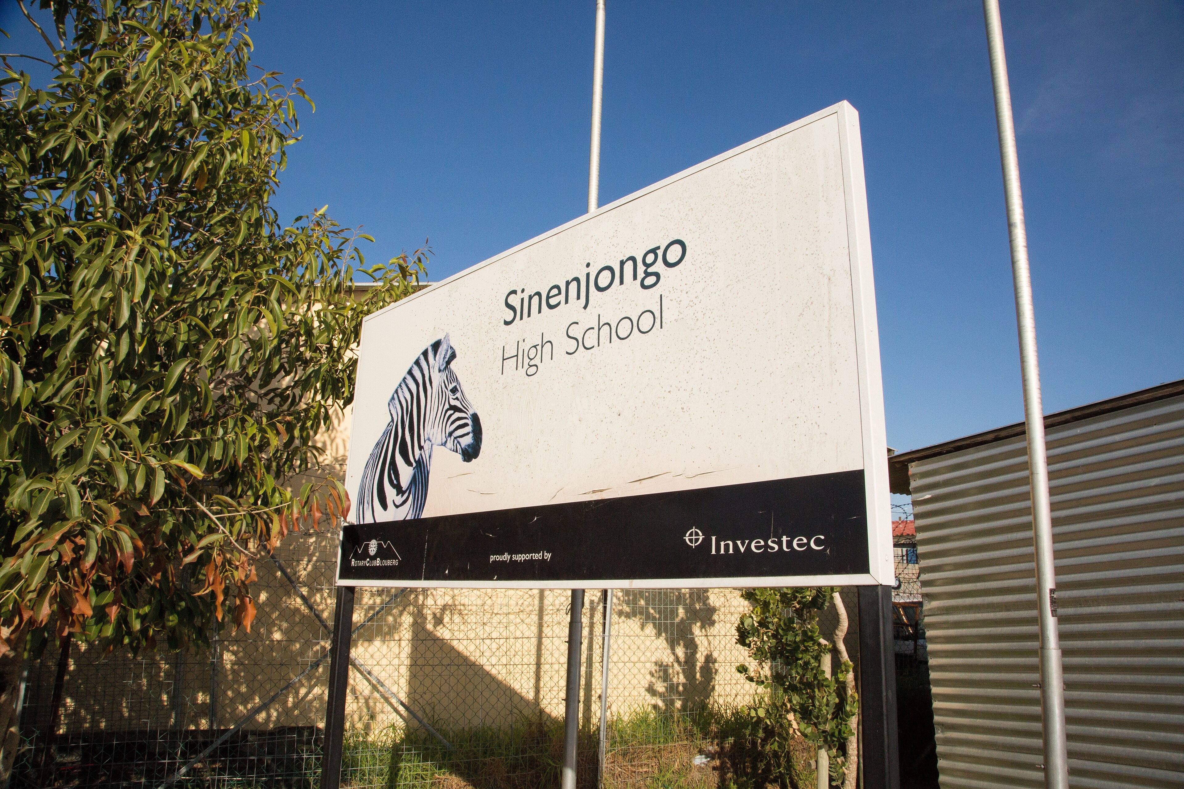 Sinenjongo High School in Joe Slovo Park, Cape Town