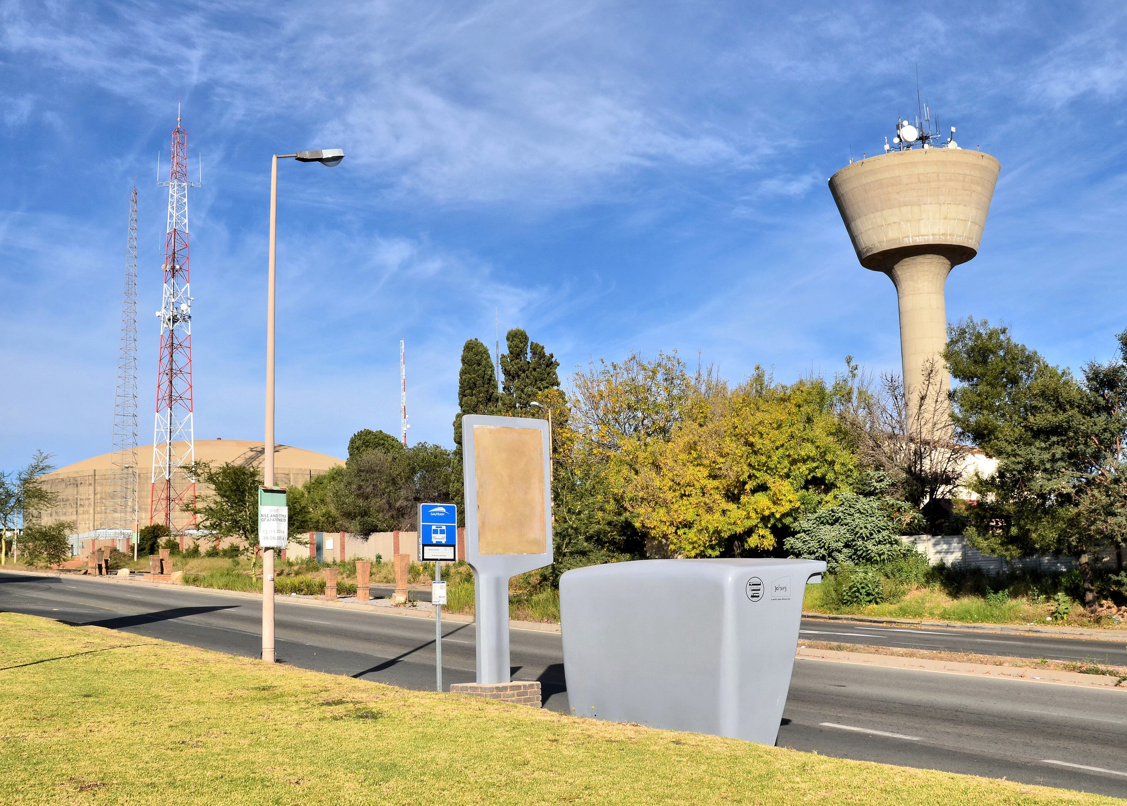 A Johannesburg Water reservoir in Midrand