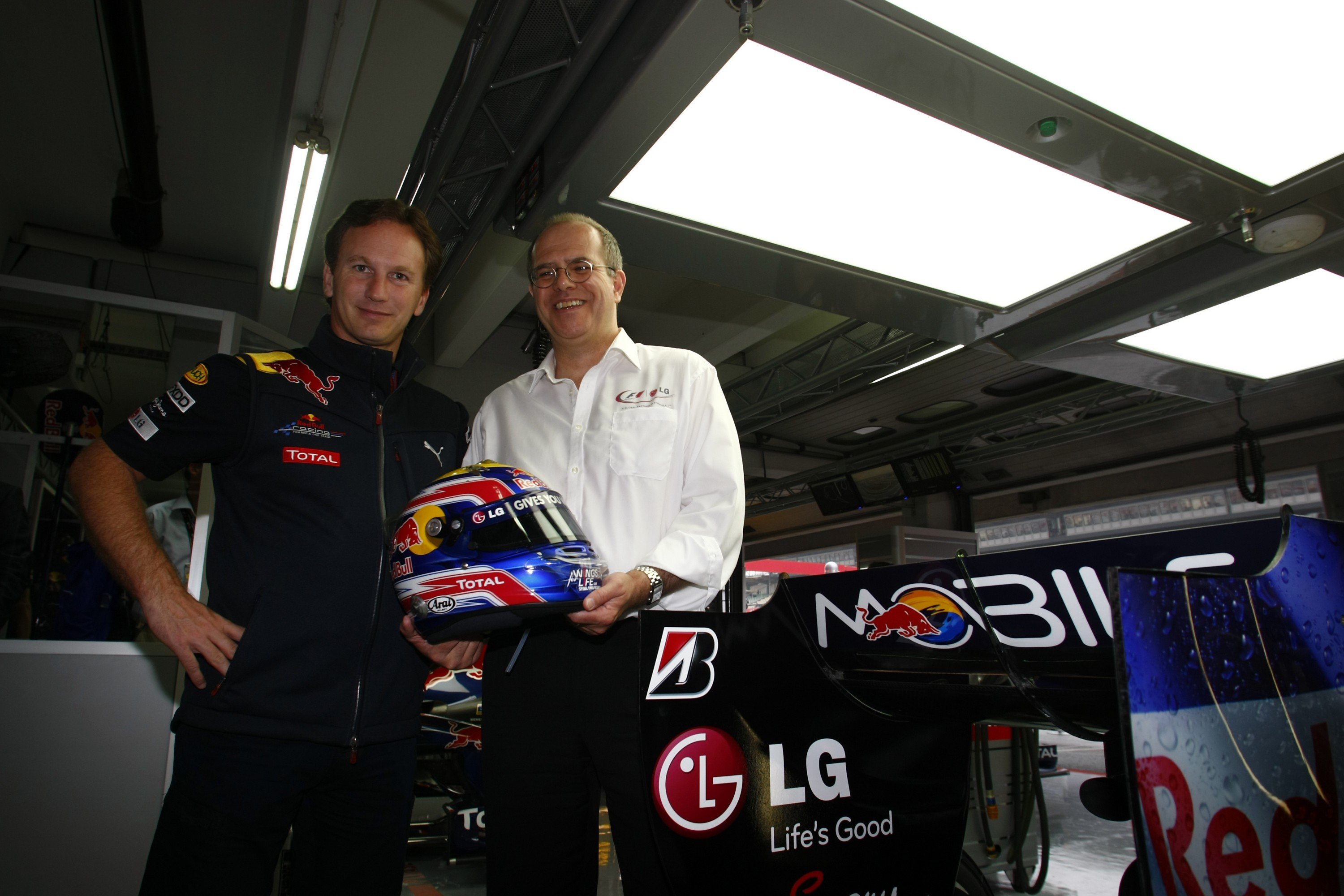 Christian Horner at an LG sponsor event