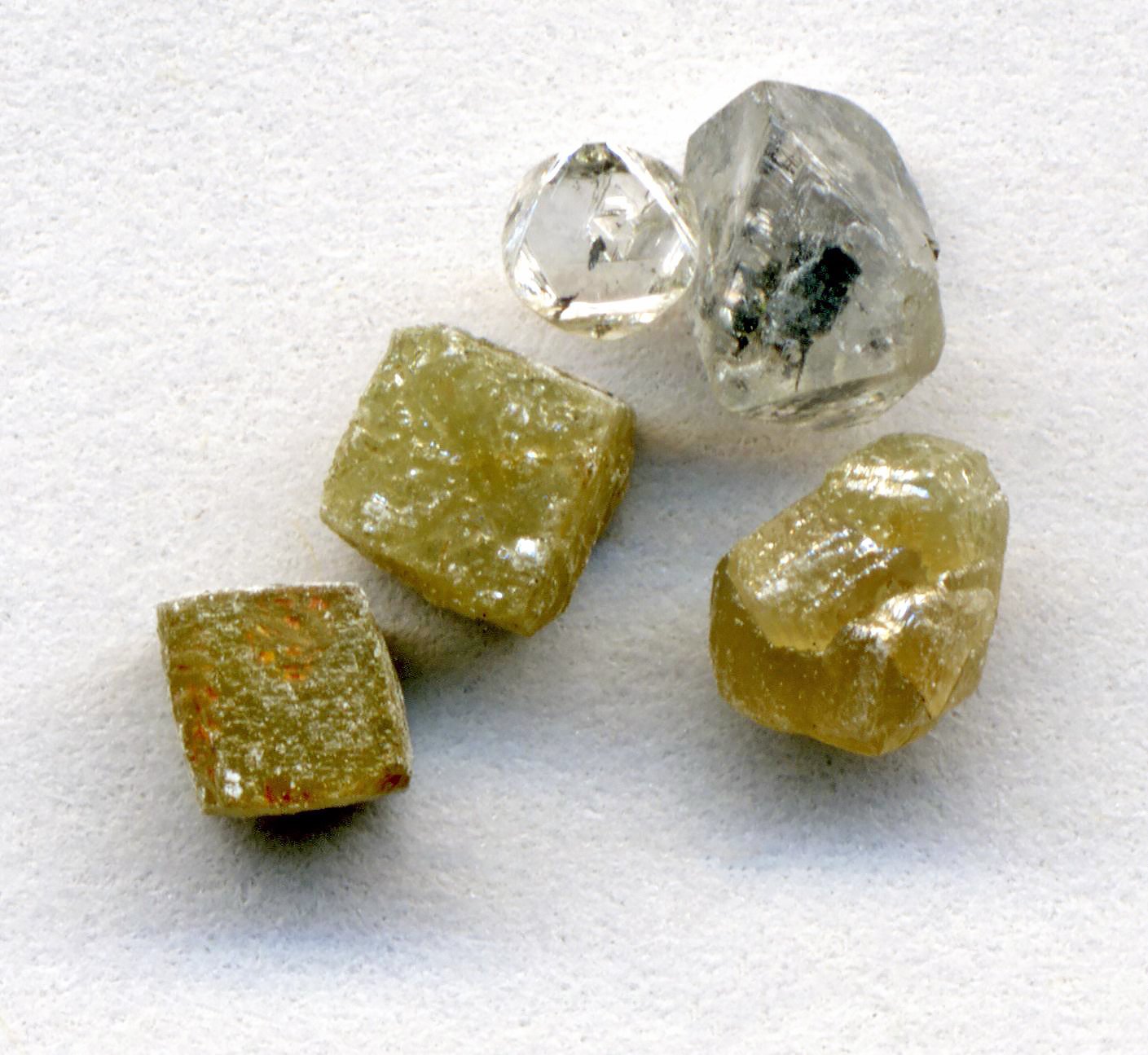 Rough diamonds from Africa