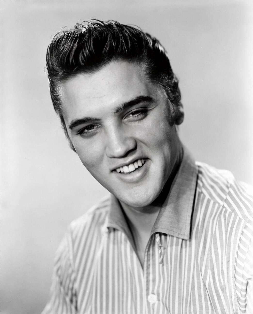 Elvis Presley in a 1956 publicity photo, from the era of the songs now named in the Anthropic lawsuit