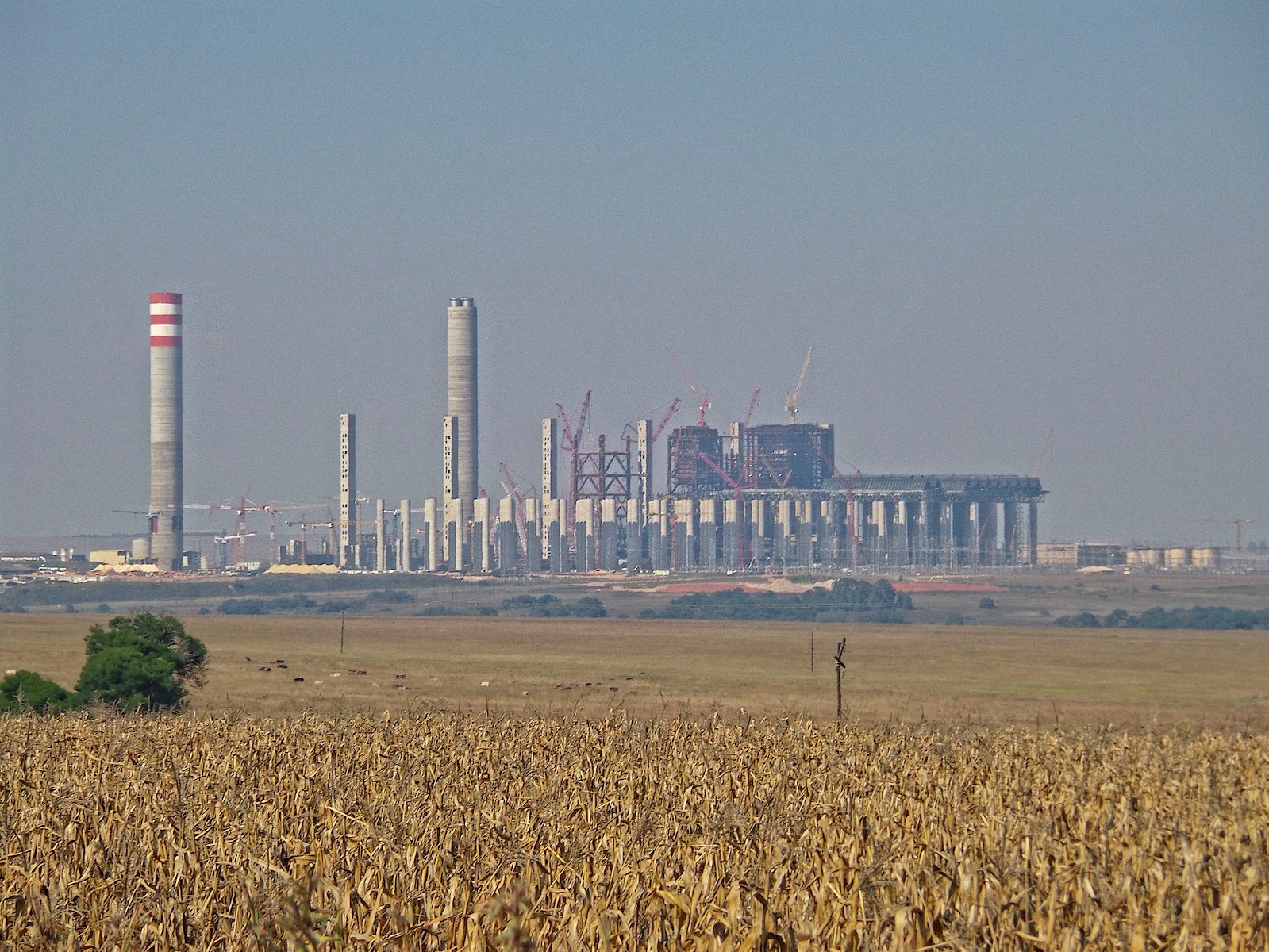 The Kusile power station in Mpumalanga seen from the N4 highway