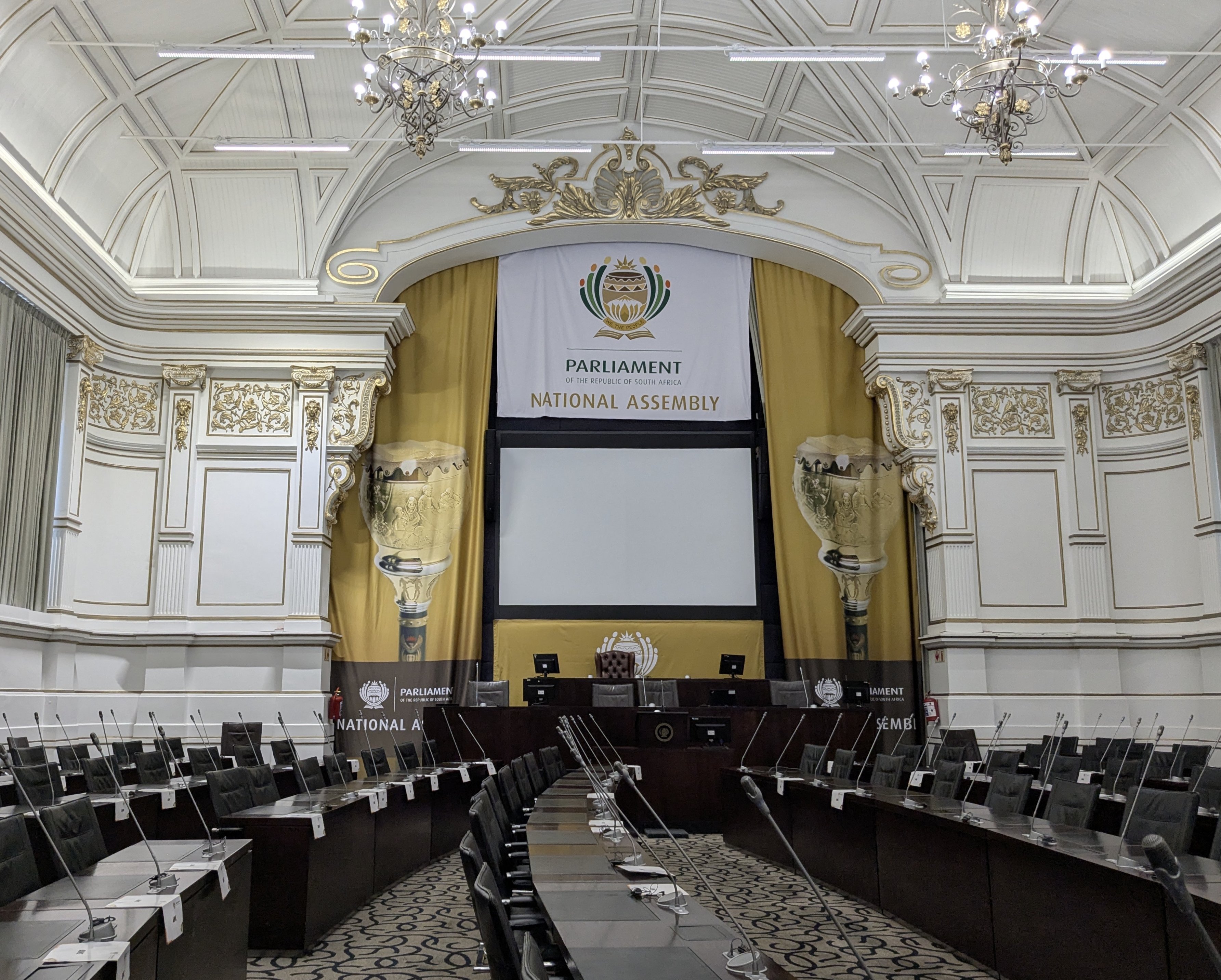 The Good Hope Chamber in Cape Town, where the National Assembly meets