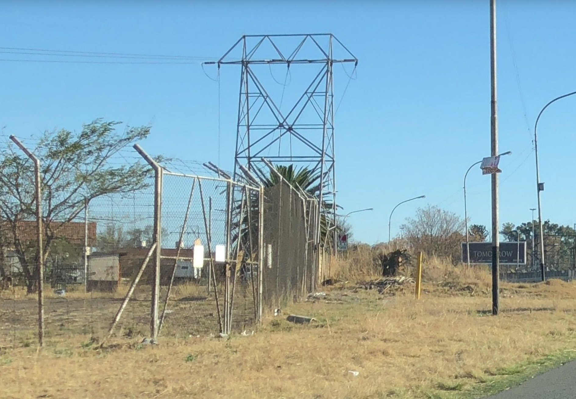 An old transmission tower in Ladysmith