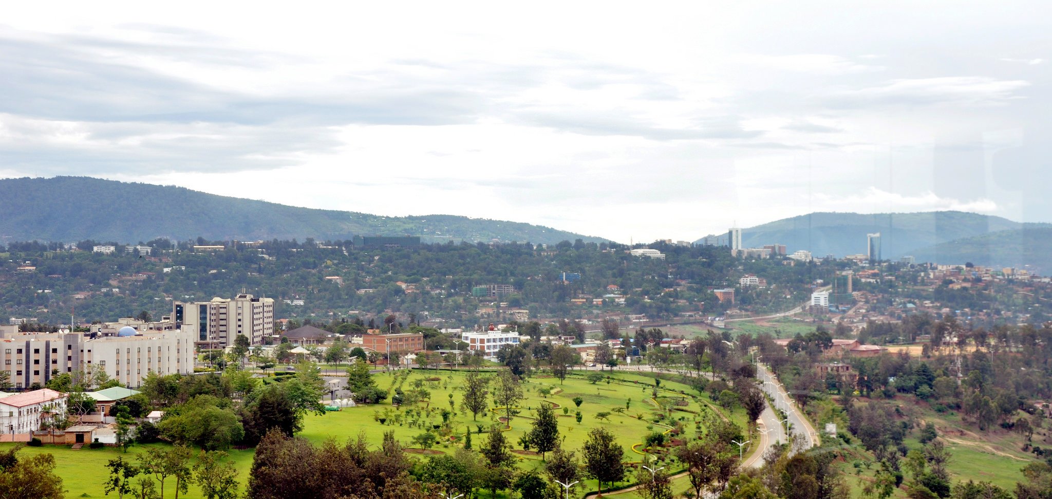 Downtown Kigali, the Rwandan capital