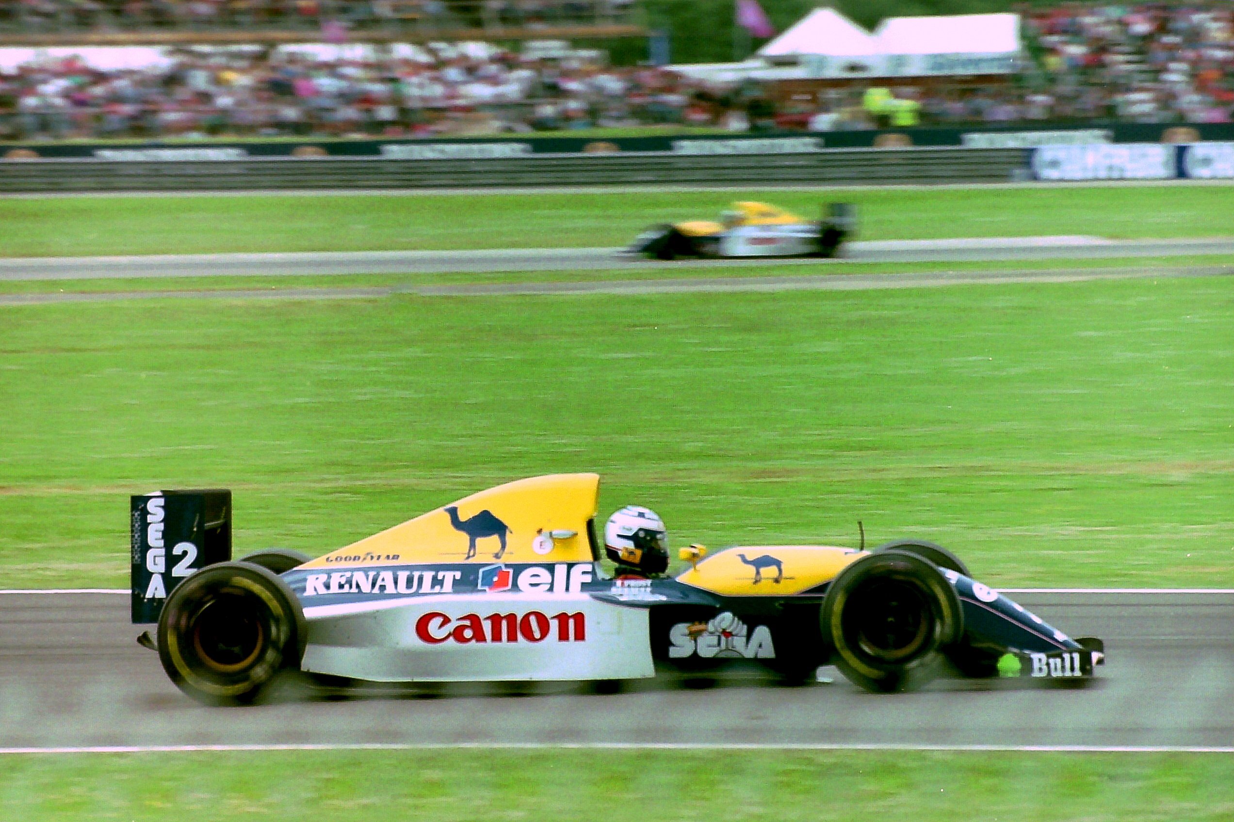 Alain Prost in the Williams FW15C in 1993, the year he won at Kyalami