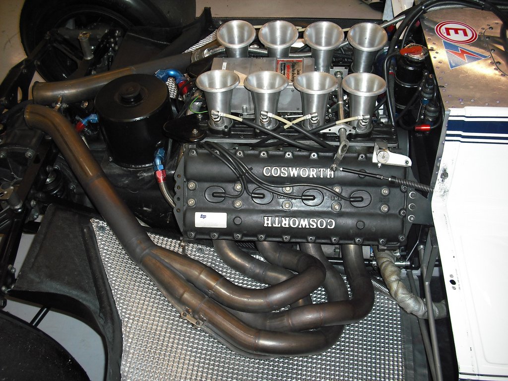 A Cosworth V8 from the Brabham era of Formula 1