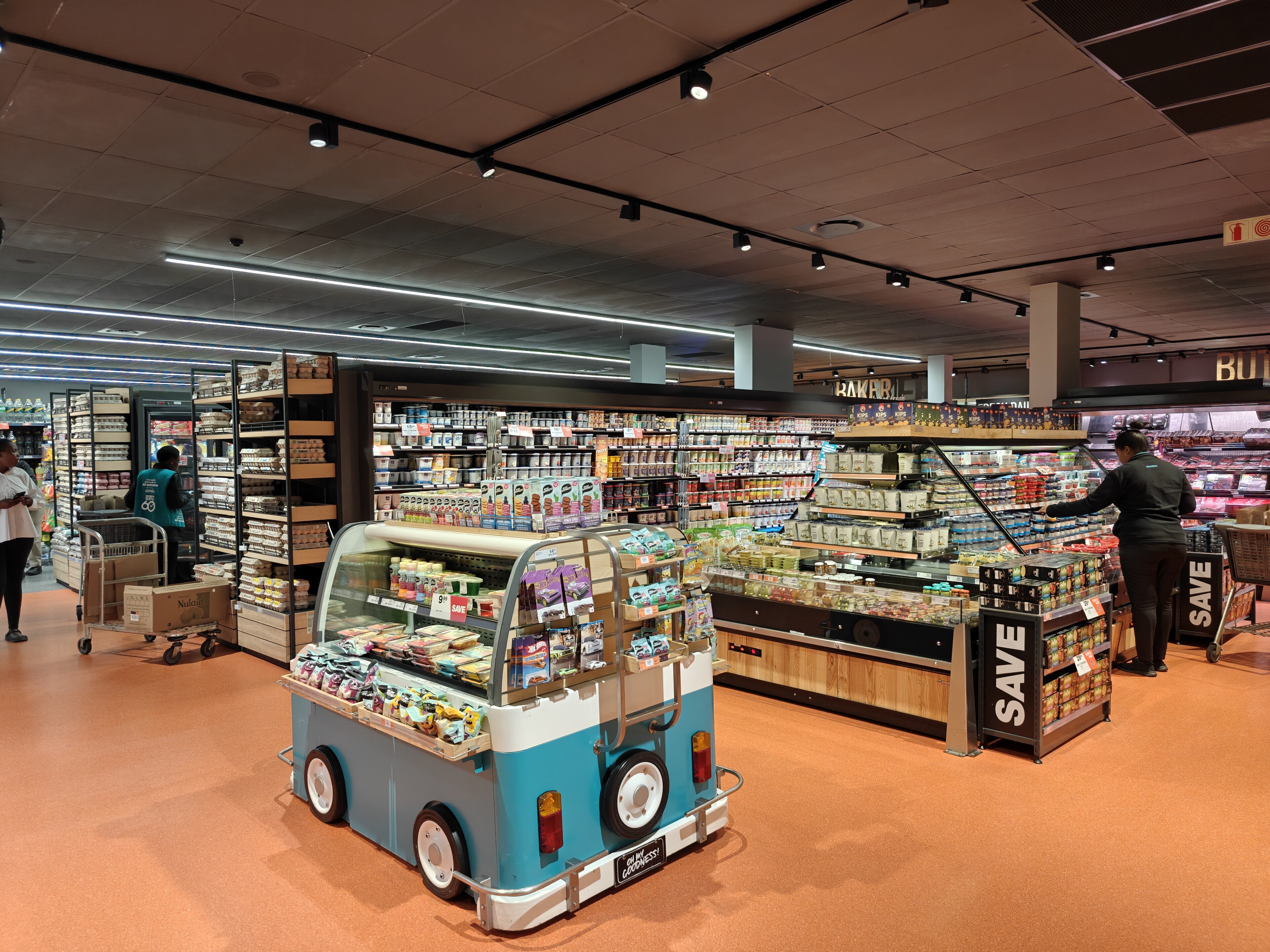 The dairy aisle in a Checkers supermarket in Cape Town