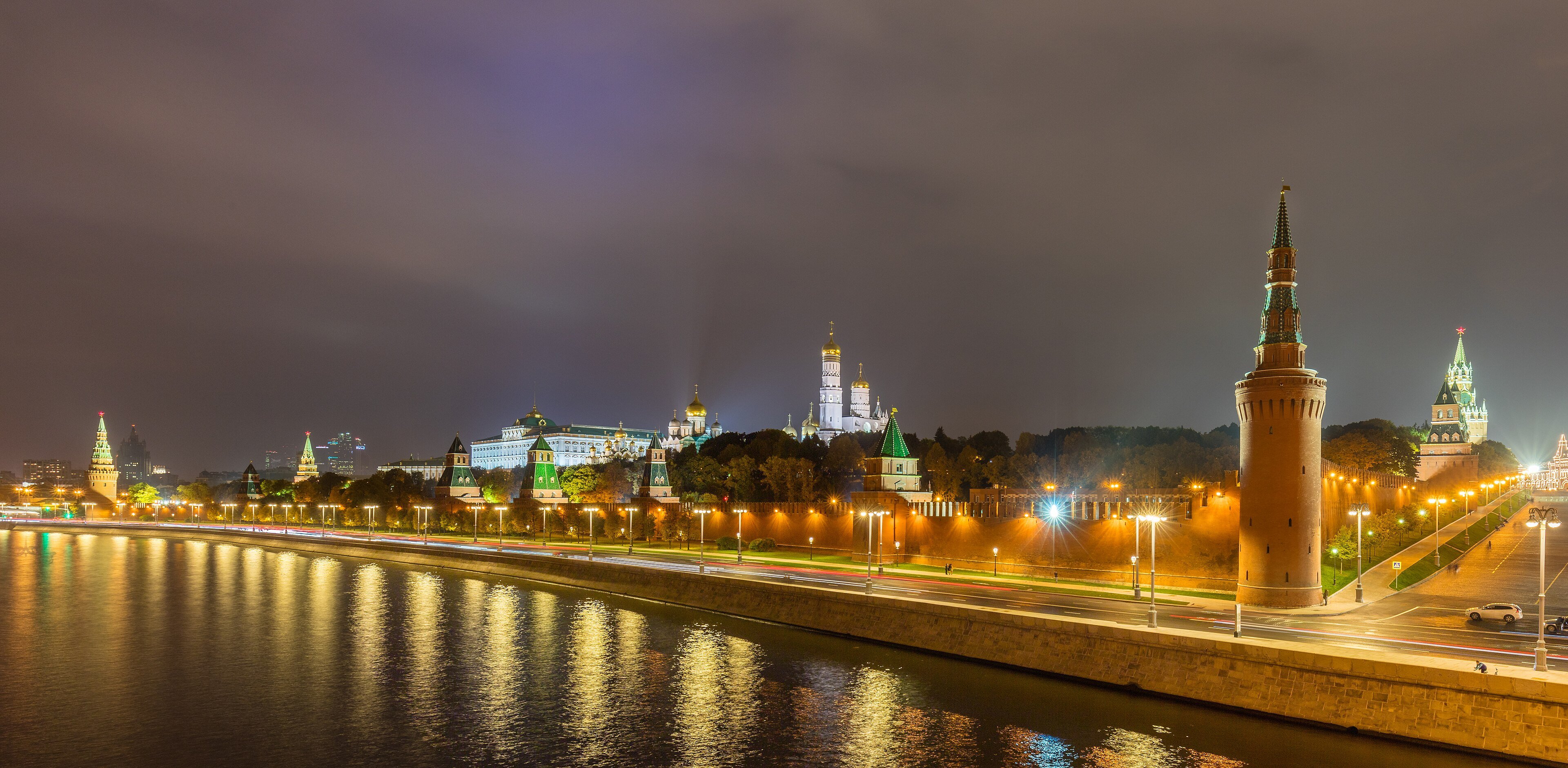 The Kremlin in Moscow at night