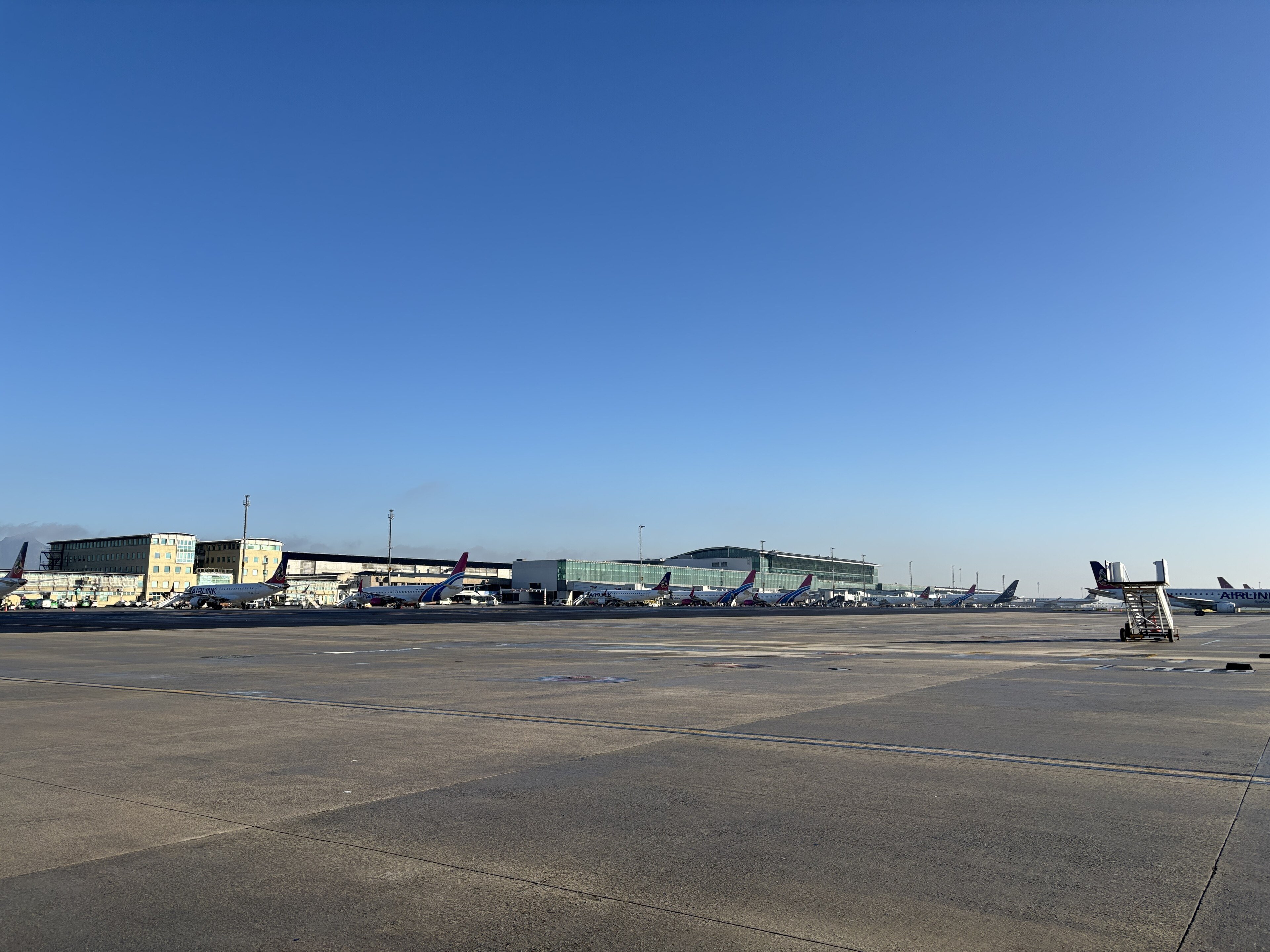 Apron and boarding area at Cape Town International Airport