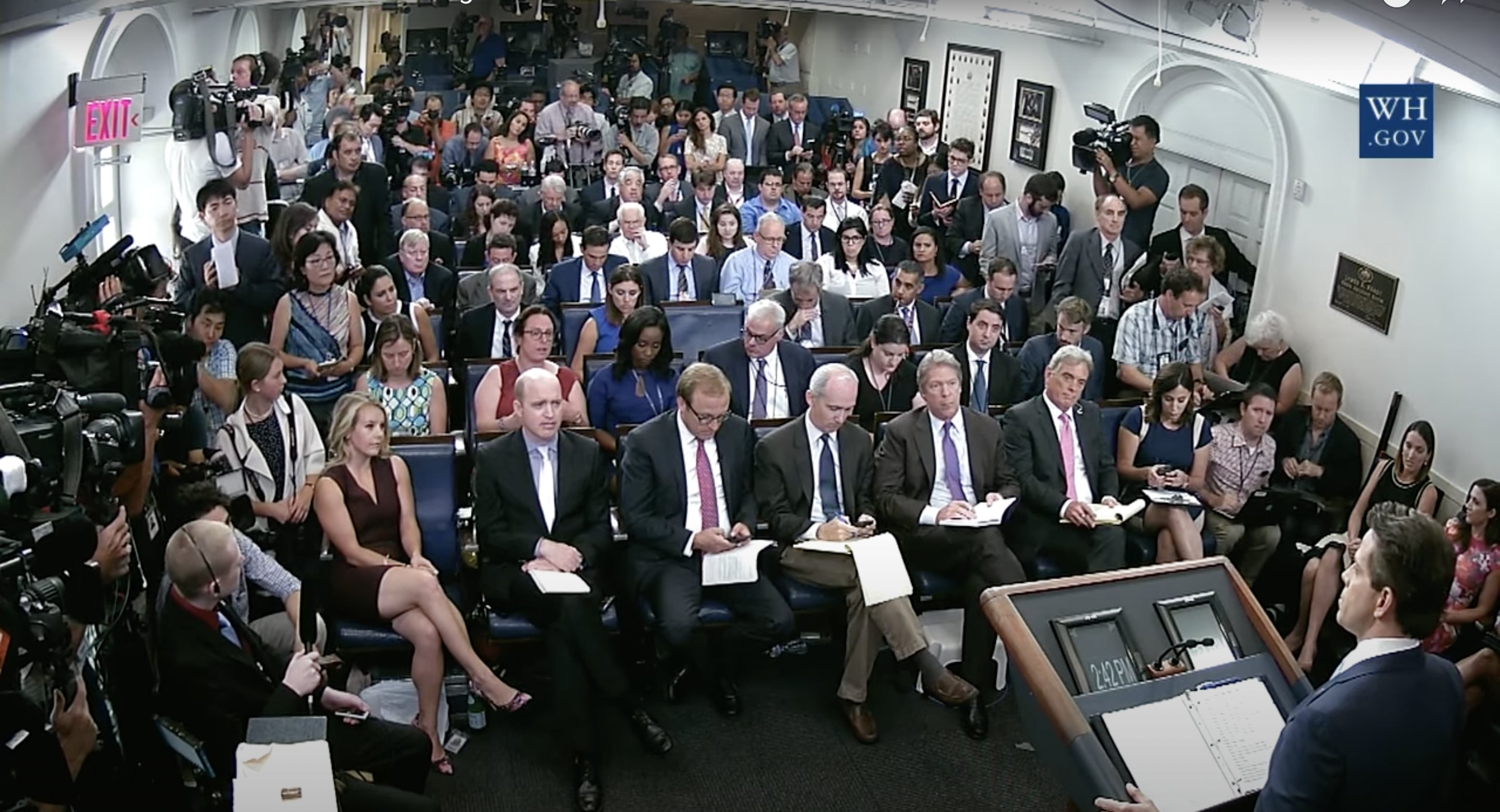 Anthony Scaramucci at a White House press briefing in July 2017