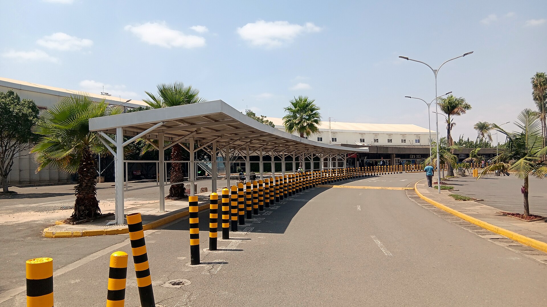 Terminal building at Jomo Kenyatta International Airport in Nairobi