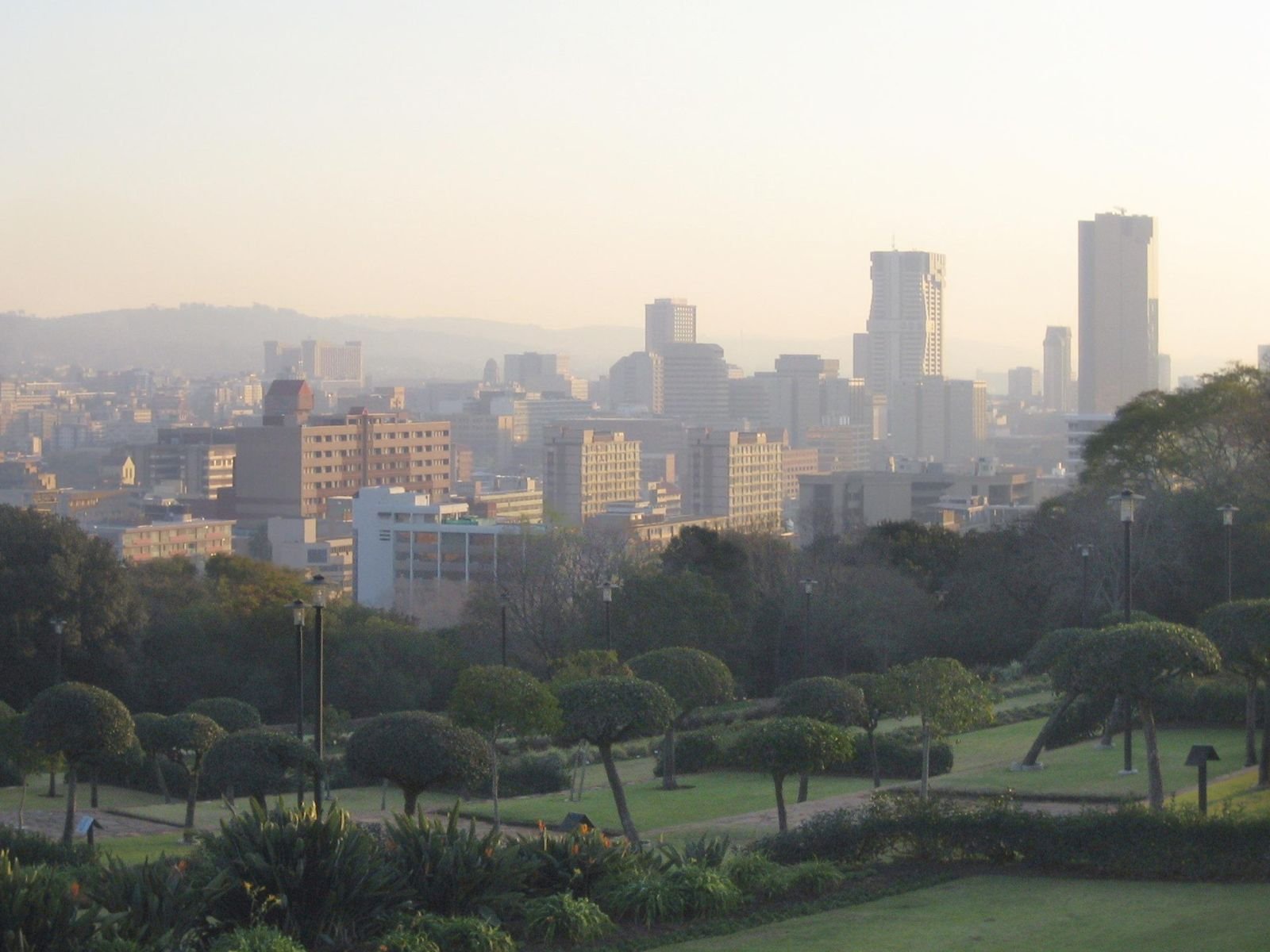 Pretoria's city centre seen from the Union Buildings
