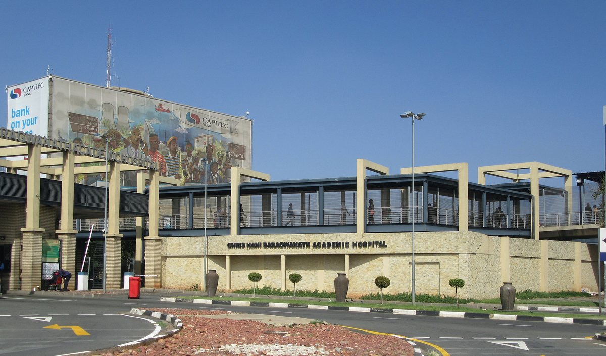 Entrance of Chris Hani Baragwanath Academic Hospital in Soweto