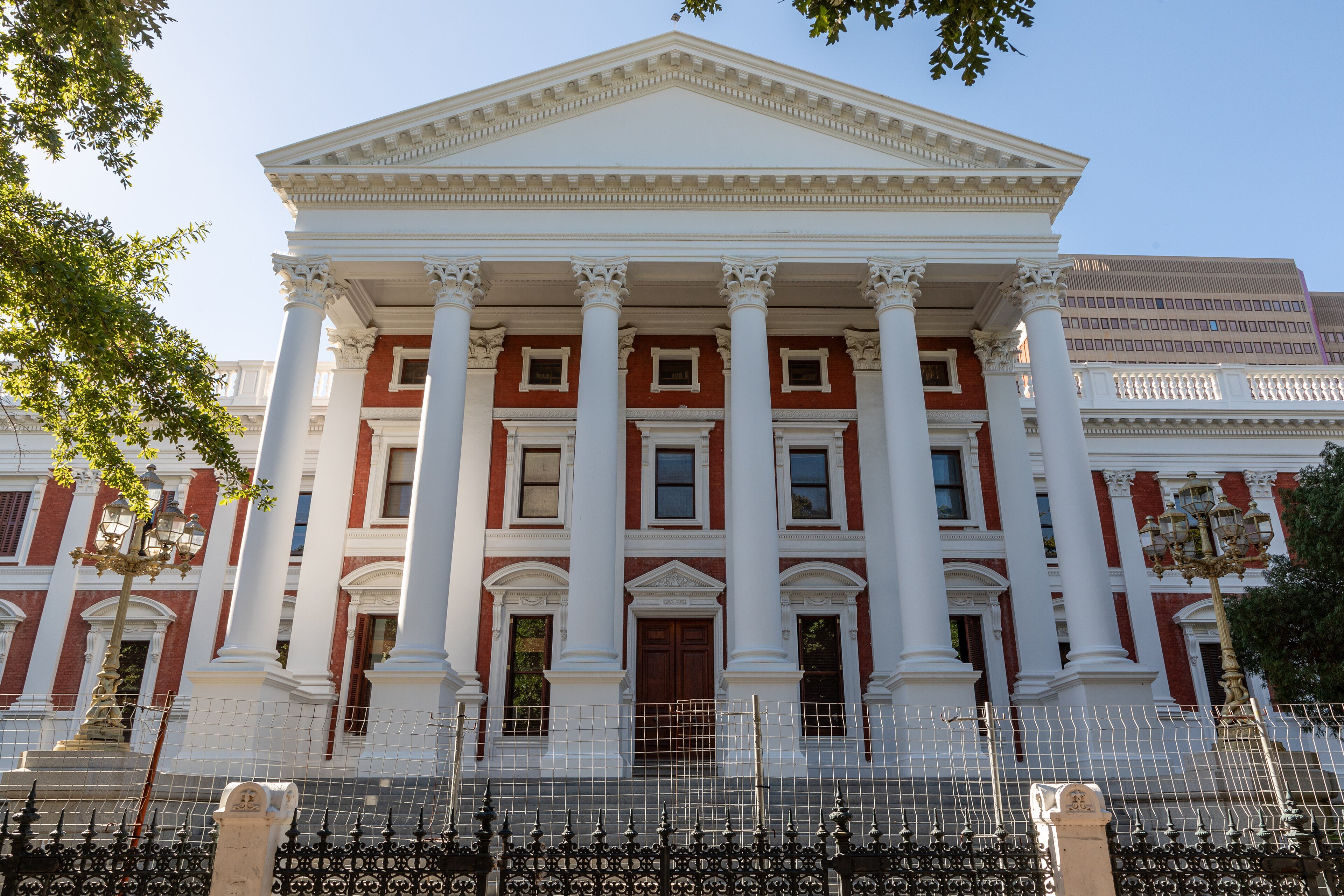 The Parliament of South Africa in Cape Town, where the finance minister delivers the mini budget