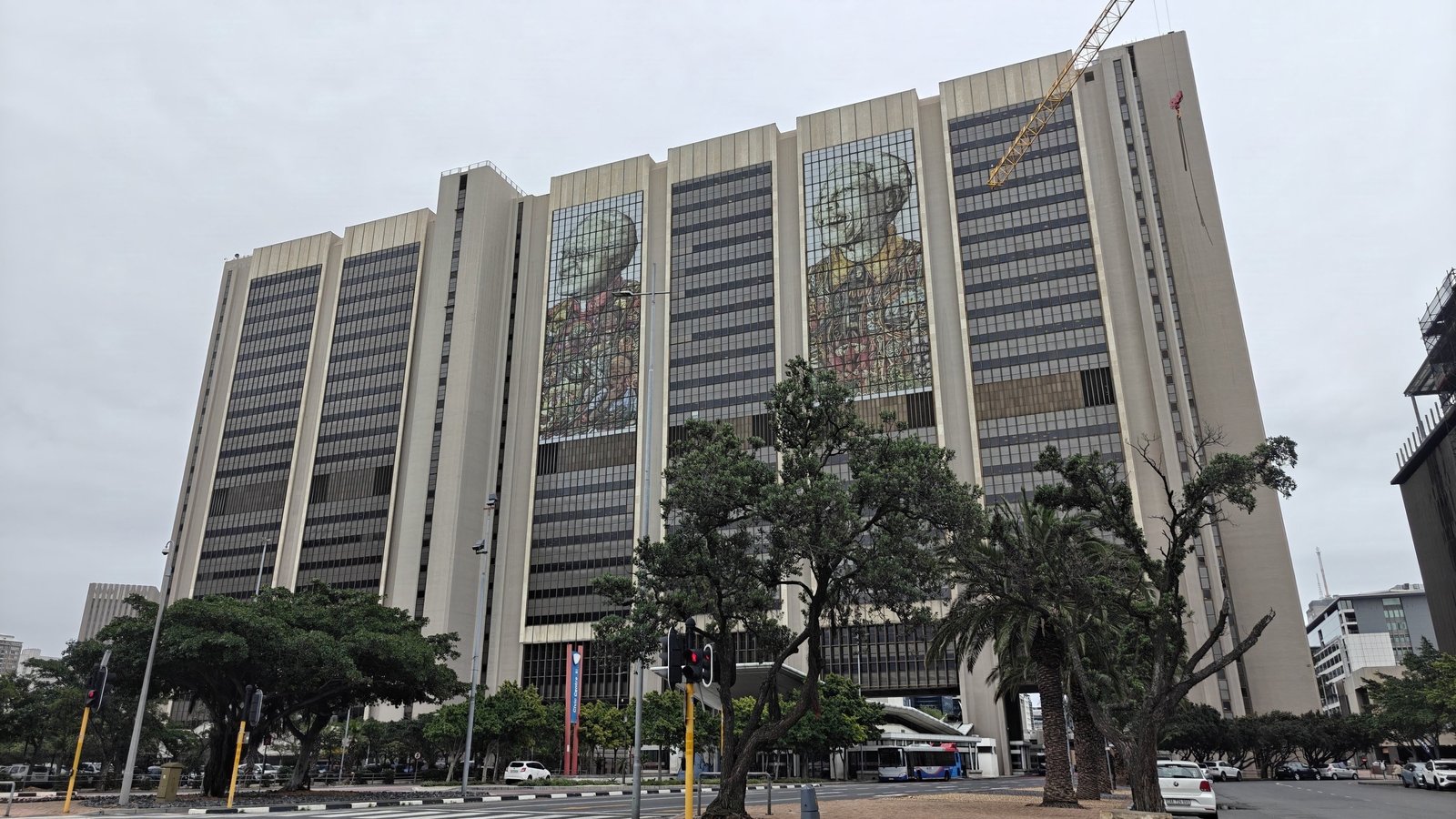 The Cape Town Civic Centre, the City of Cape Town's head office, on a grey day
