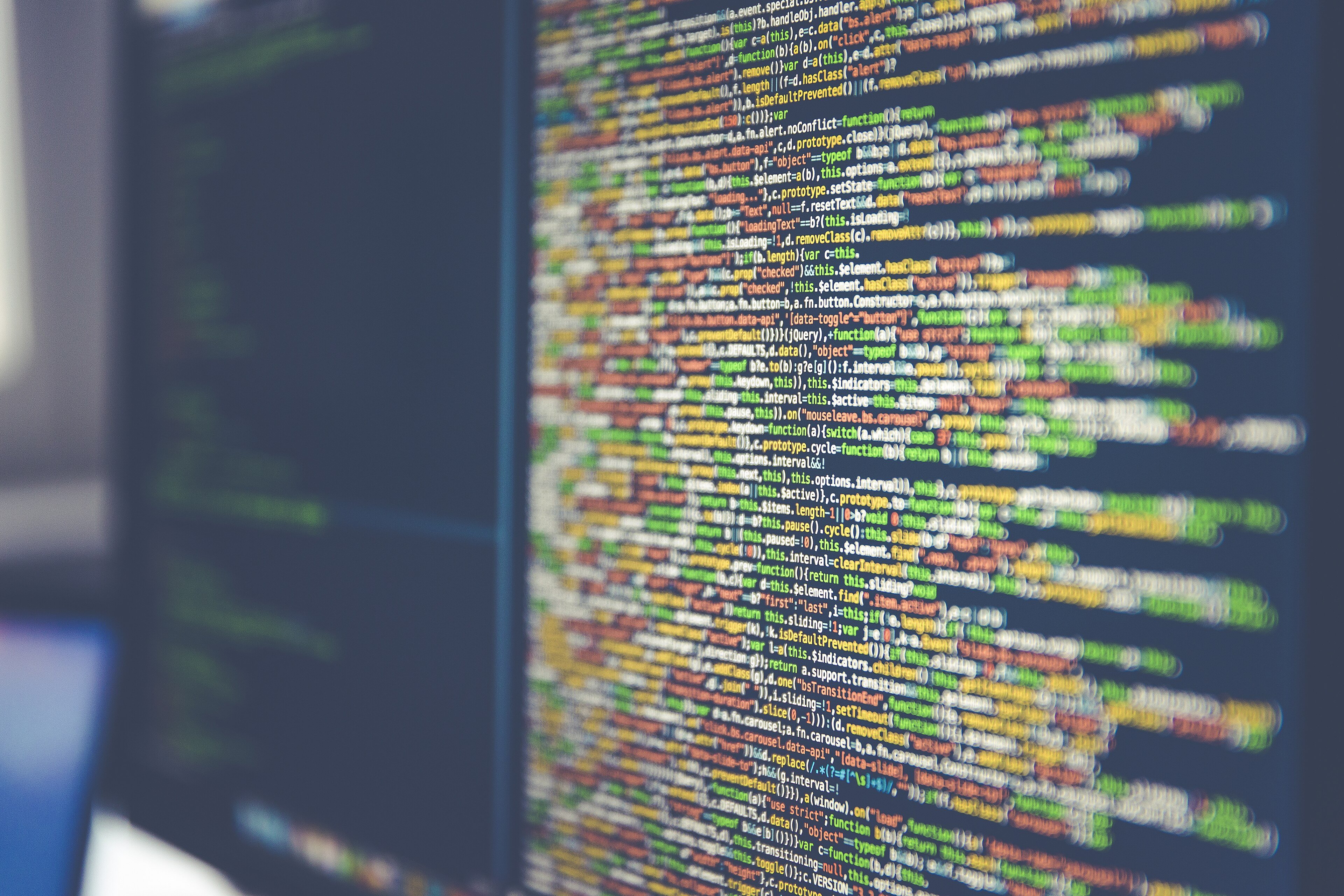 Lines of code on a computer screen, the kind of script PHP runs to build a web page