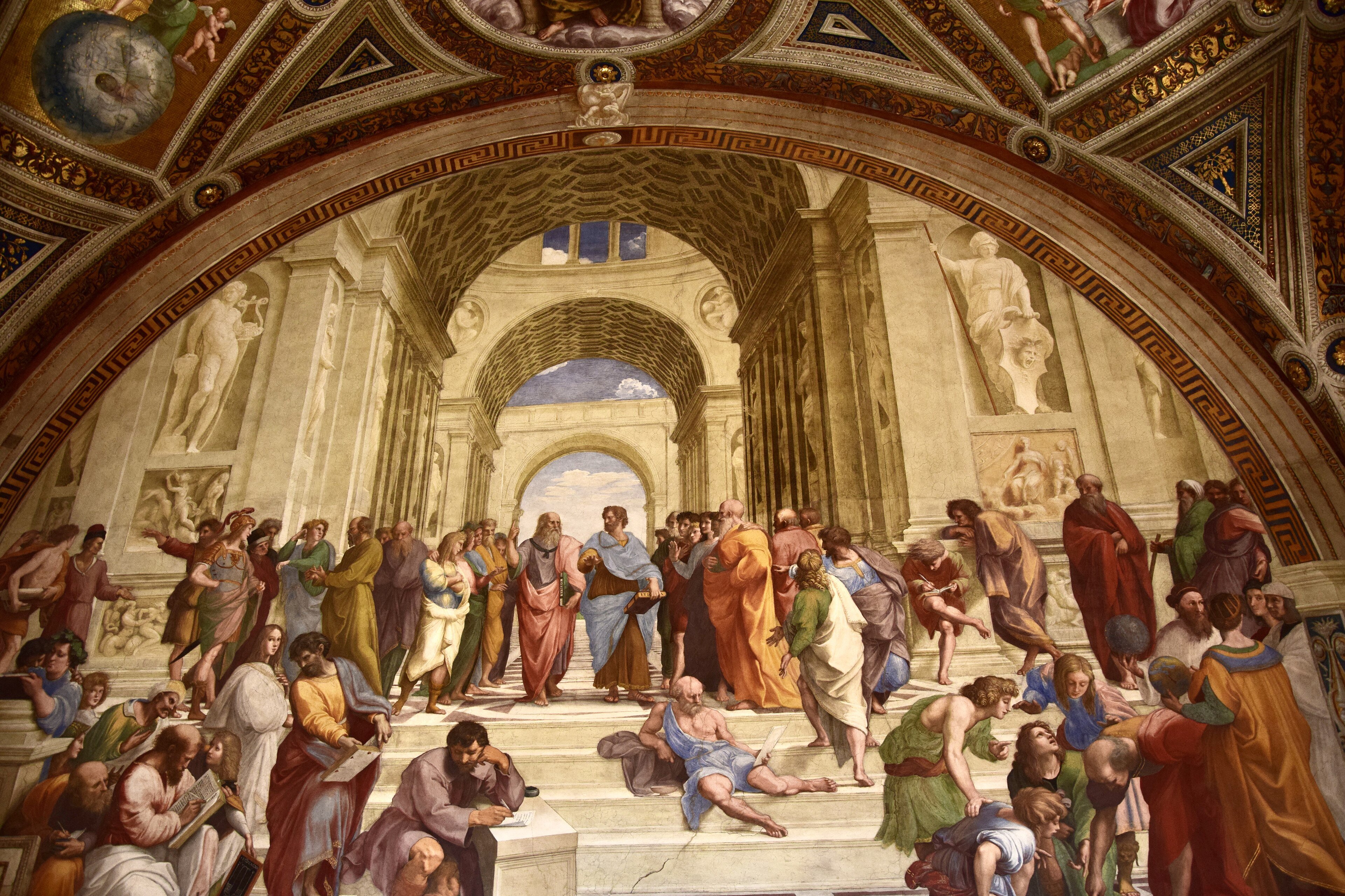 Raphael's School of Athens fresco in the Vatican's Apostolic Palace
