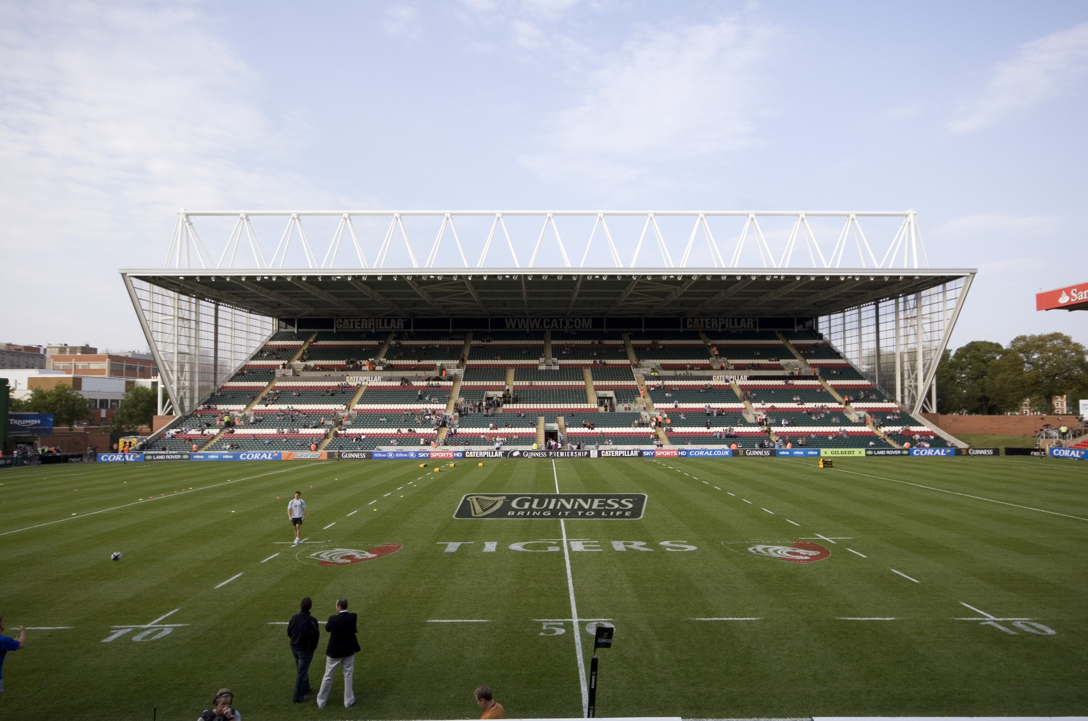 A stand at Leicester Tigers' ground