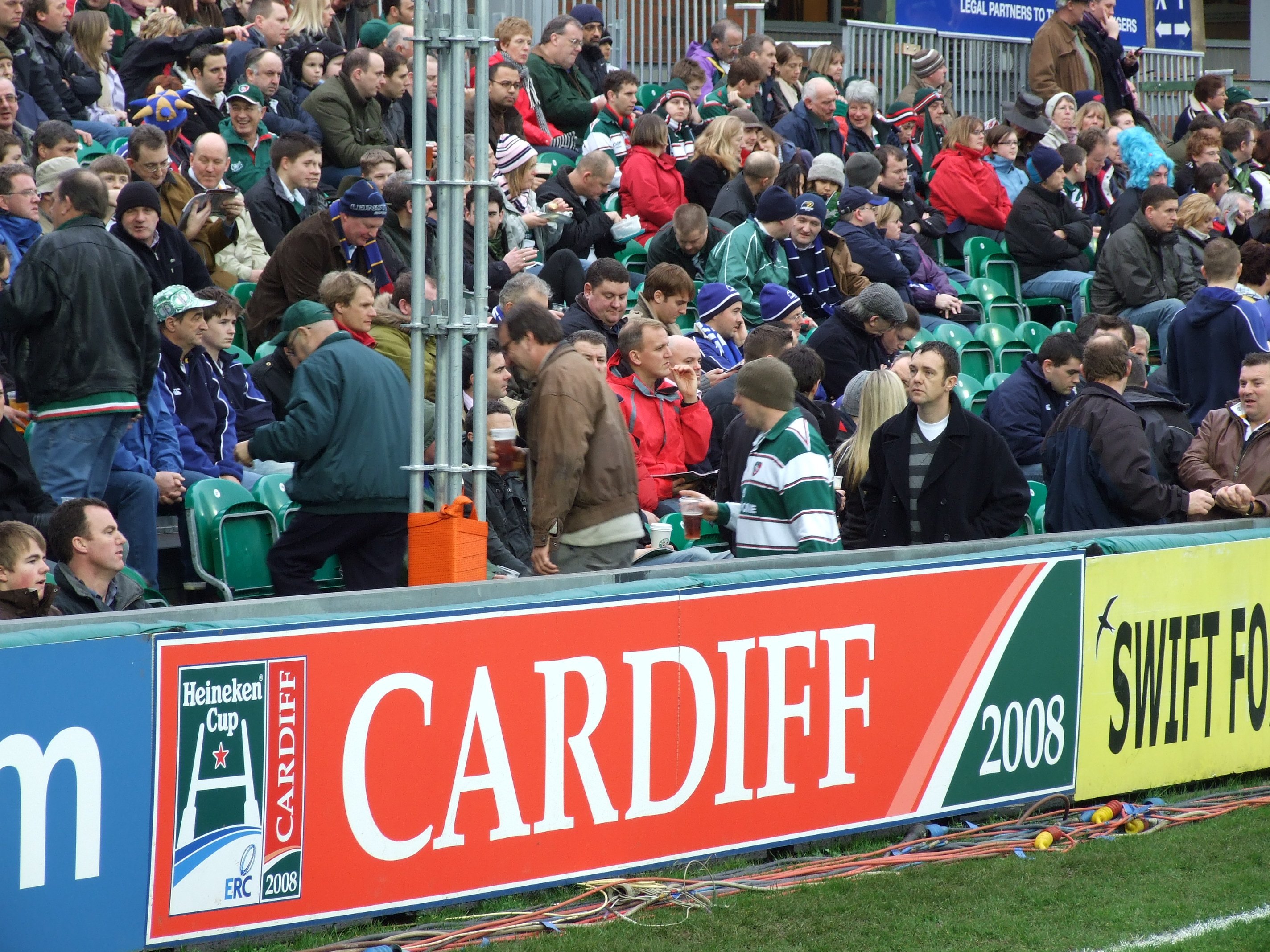 The crowd at Welford Road