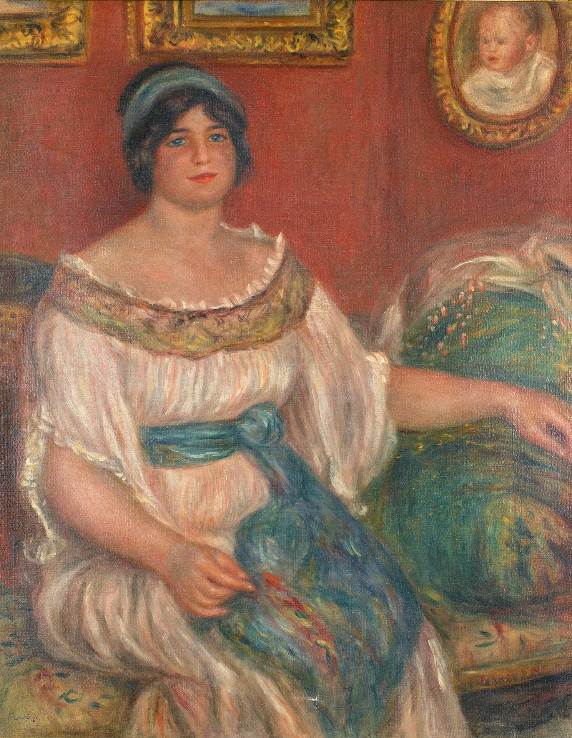 A Renoir portrait of Madame Colonna Romano, one of the two paintings carried away in the heist