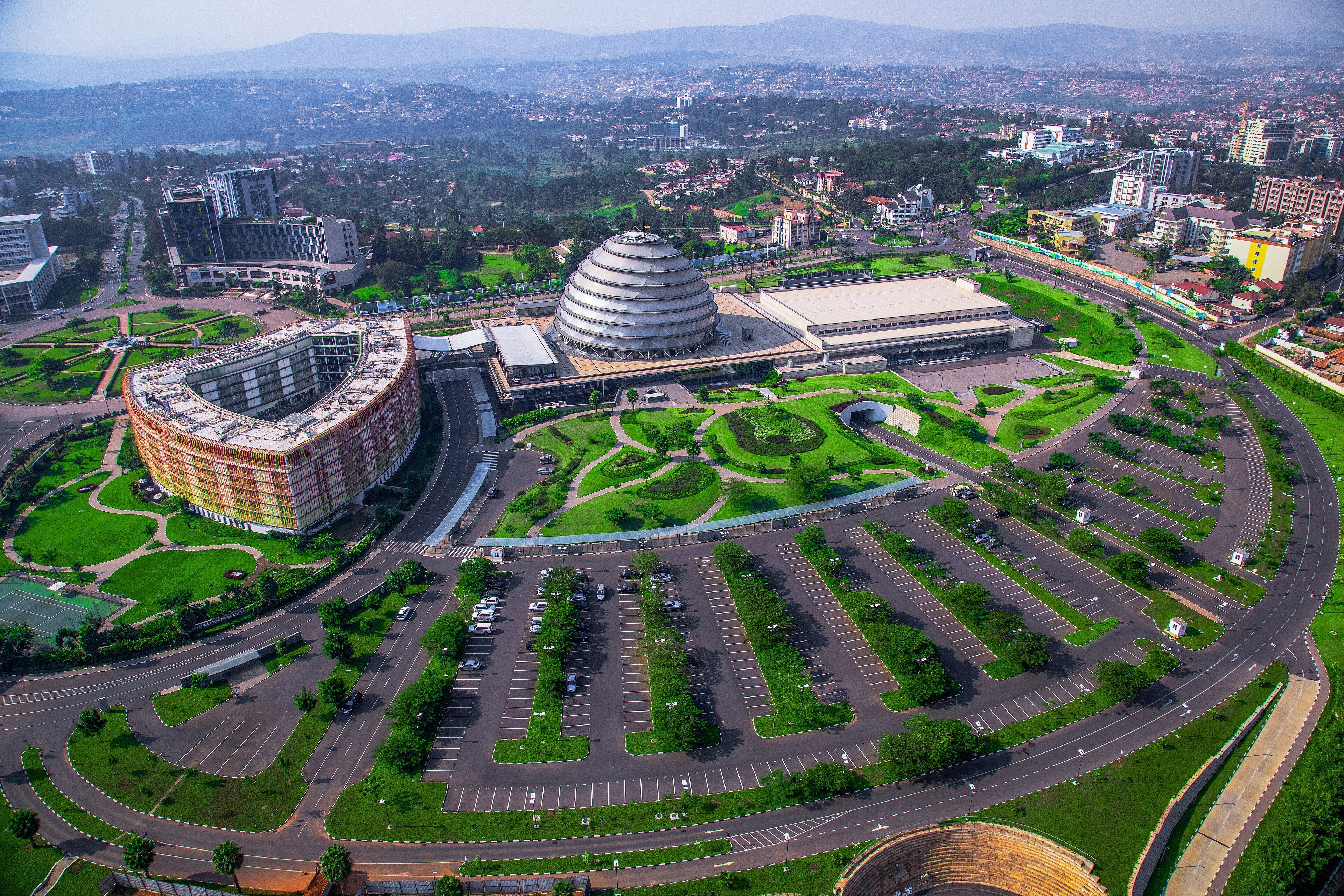 The Kigali Convention Centre seen from above
