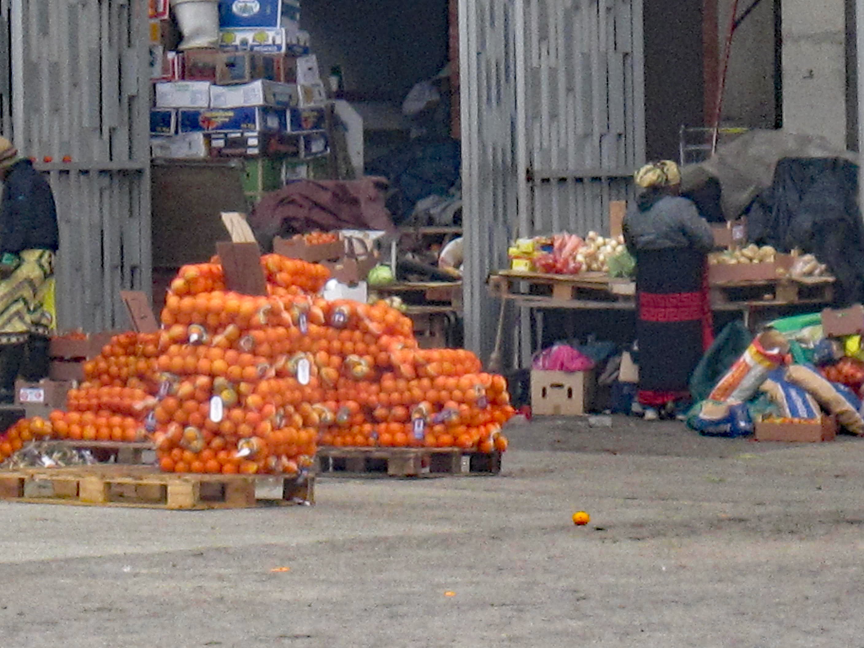 Traders at a Soweto market