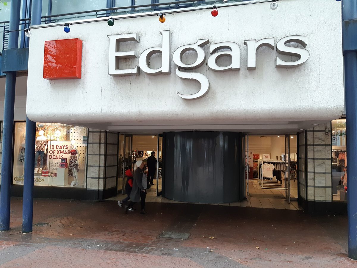 The Edgars store front in central Cape Town