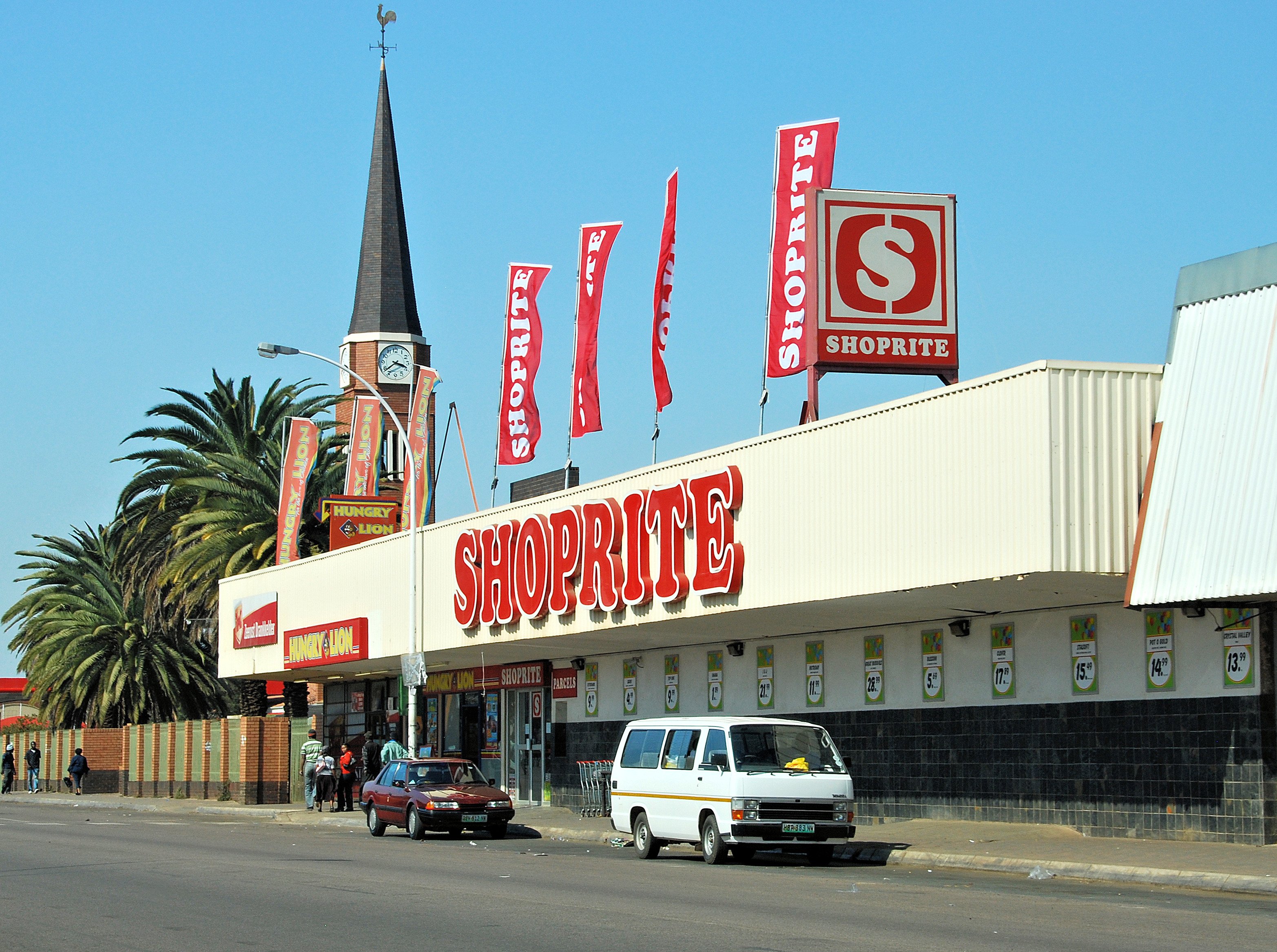 A Shoprite supermarket in Zeerust, South Africa