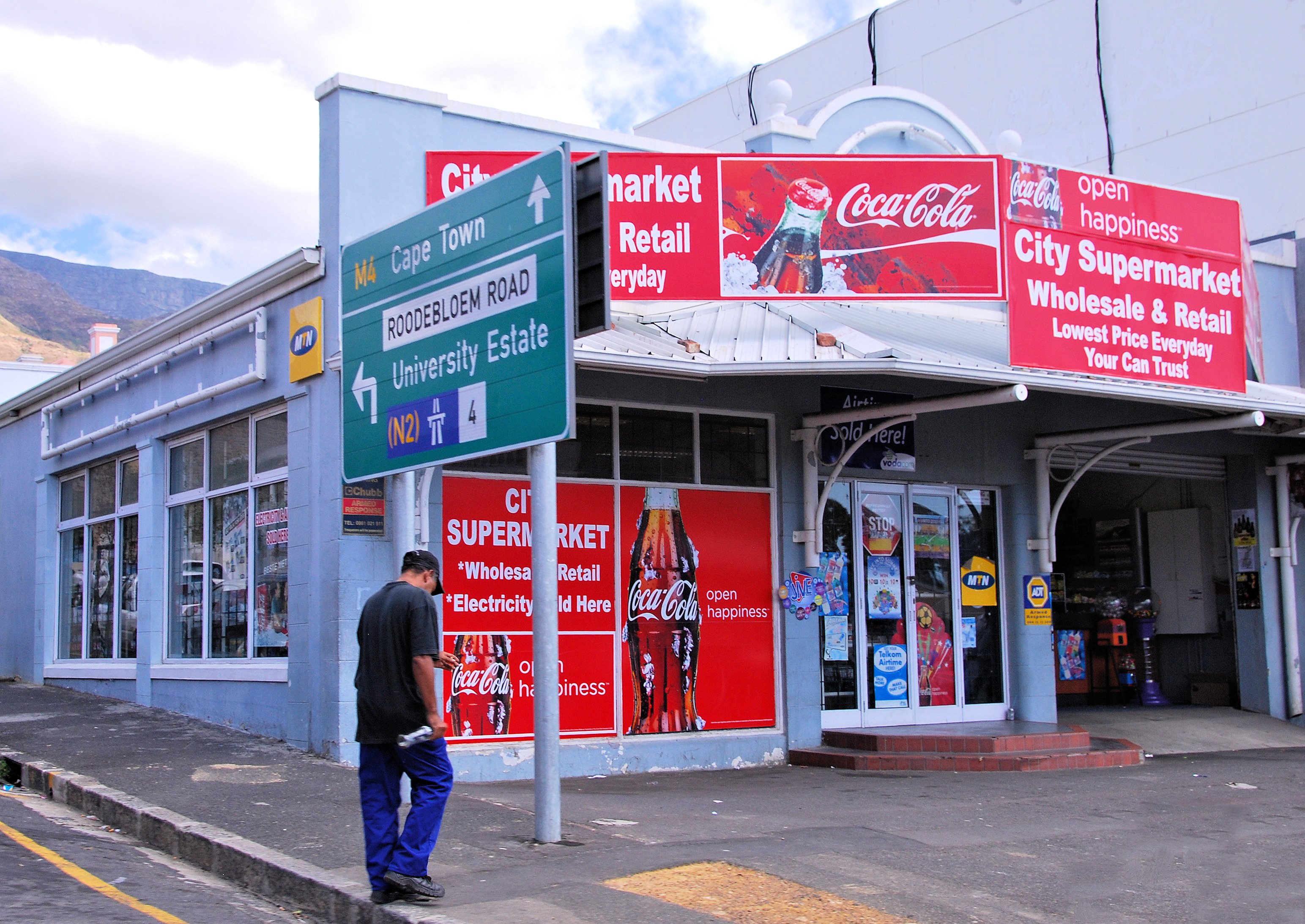 A supermarket in Woodstock, Cape Town