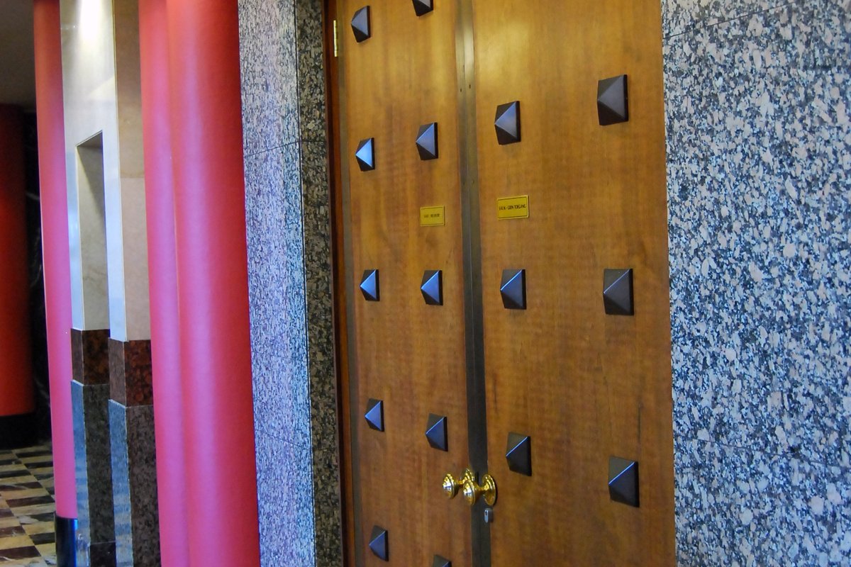 The entrance to the National Assembly in Cape Town