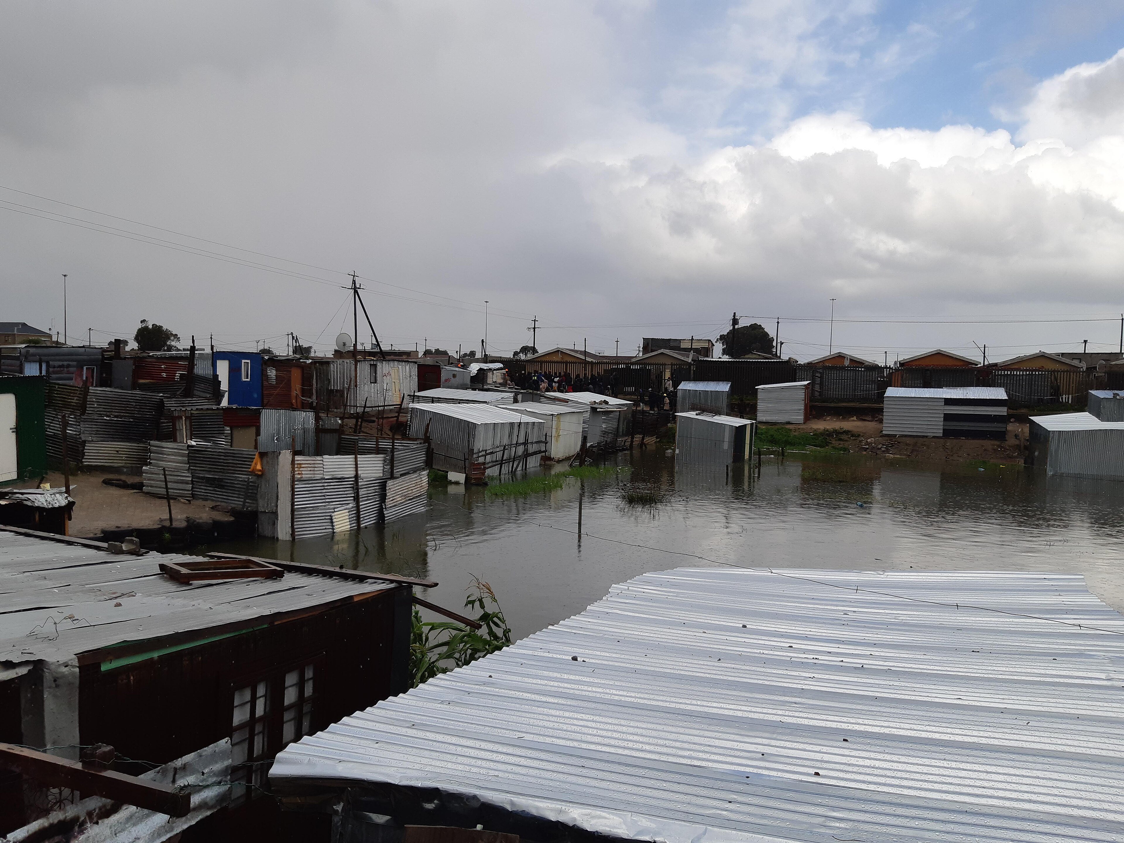 Houses in a township in Cape Town