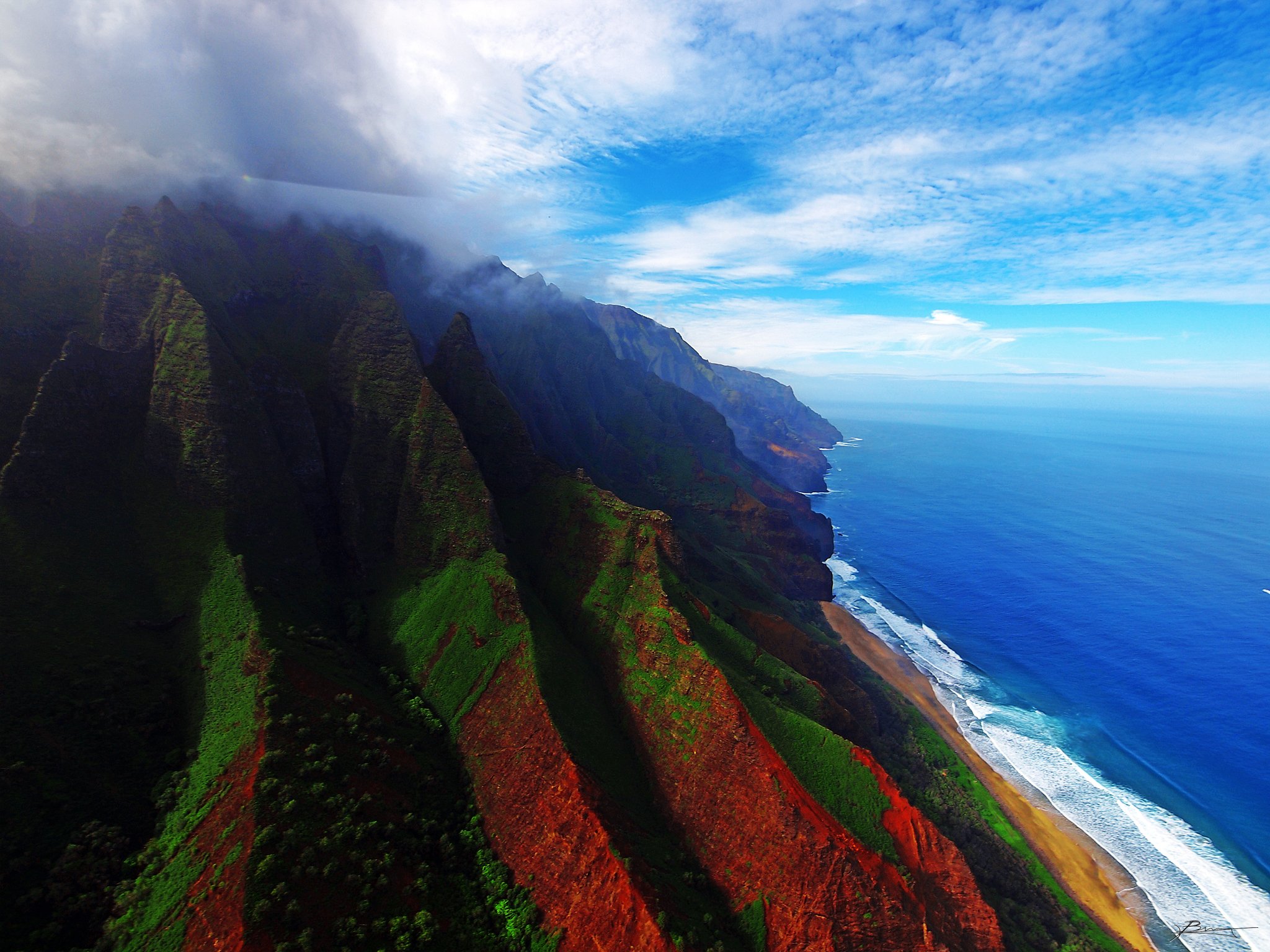 The coast of Kauai, Hawaii