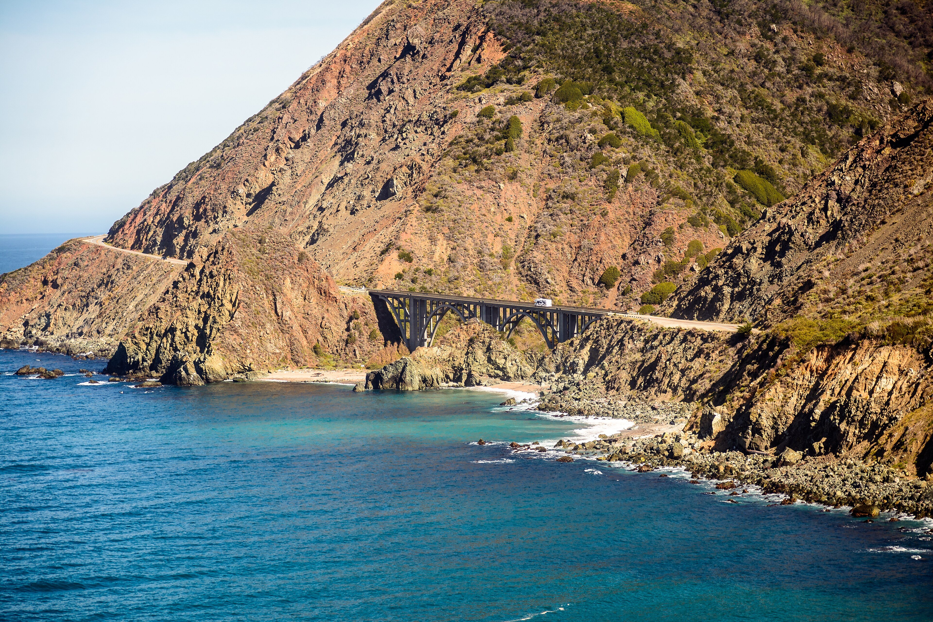 The Big Sur coast in California