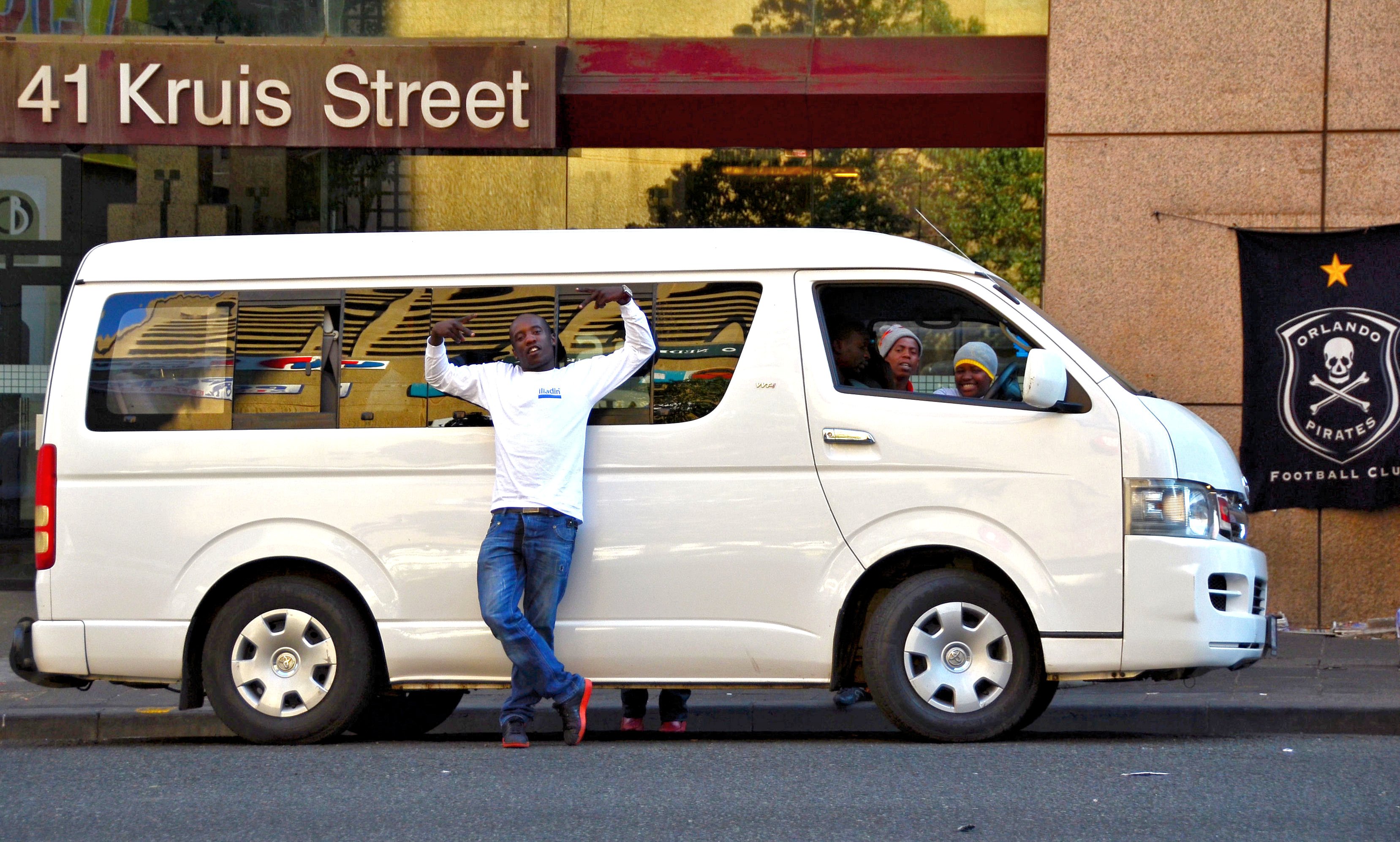 A minibus taxi in Johannesburg