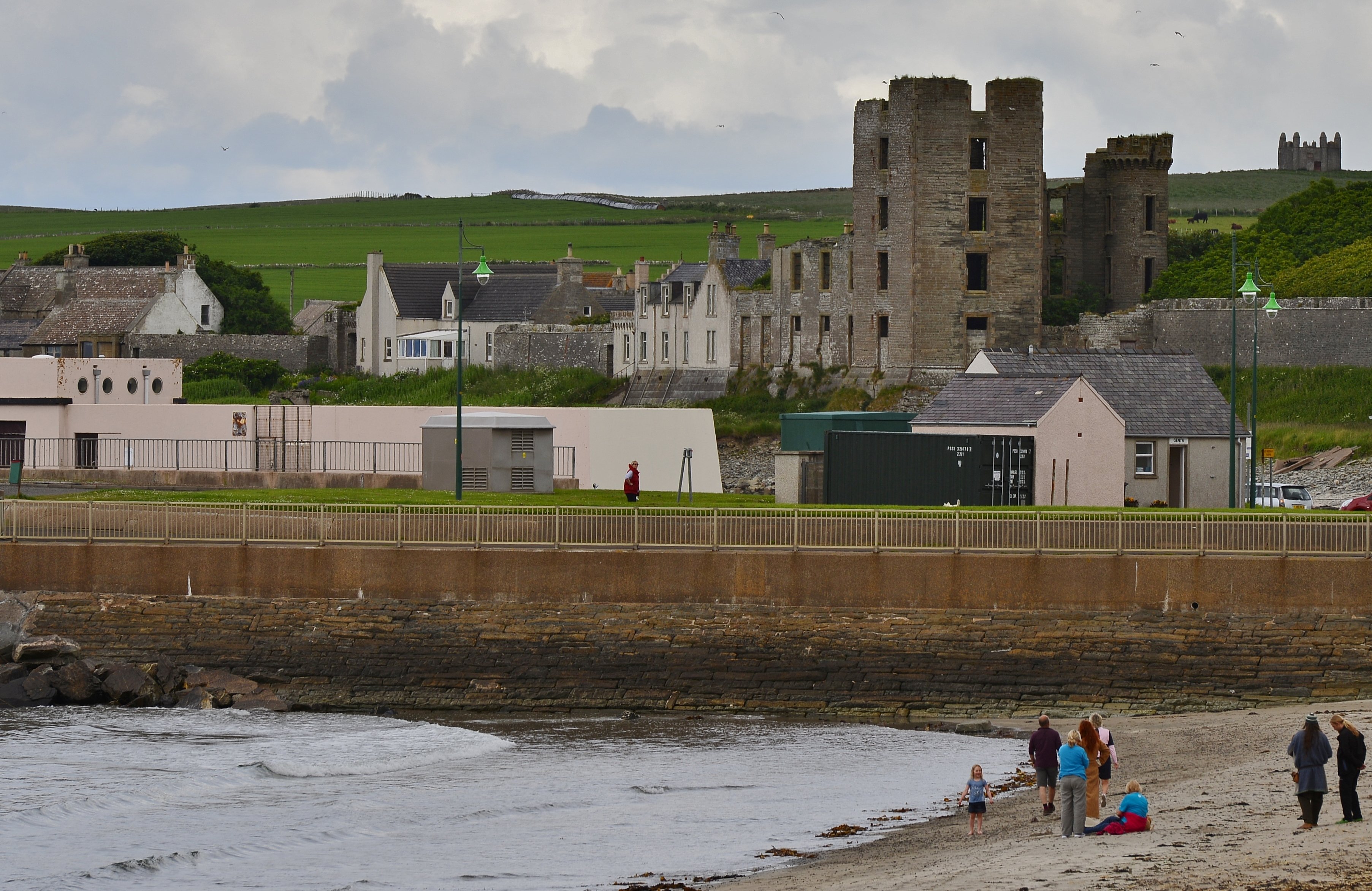 Thurso Bay on the north coast of Caithness, looking across the water to the cliffs