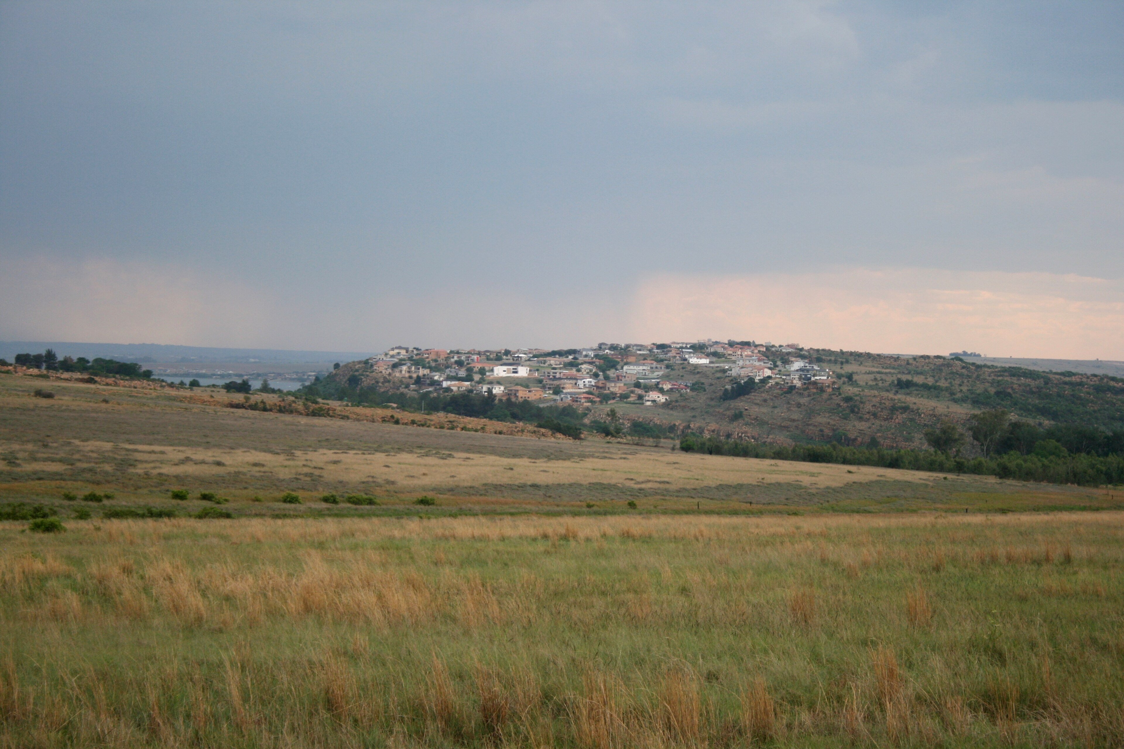 Storm clouds over Bronkhorstspruit Dam