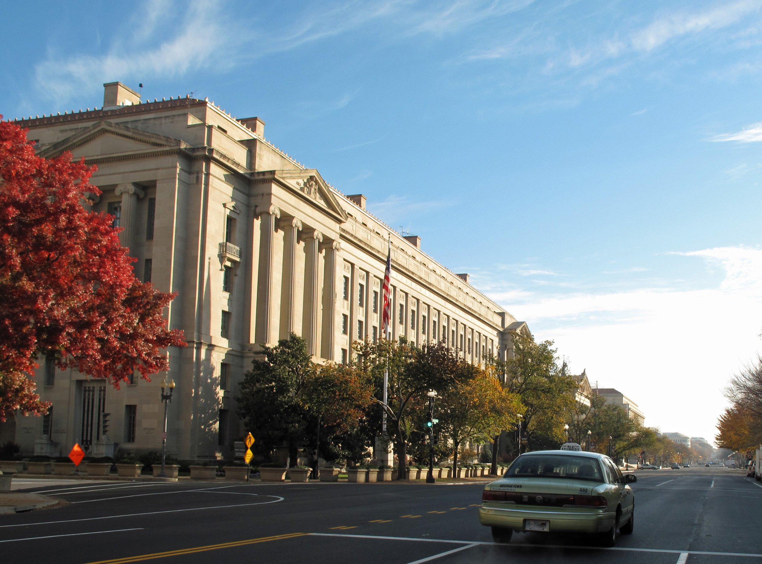 The Robert F. Kennedy Department of Justice Building in Washington