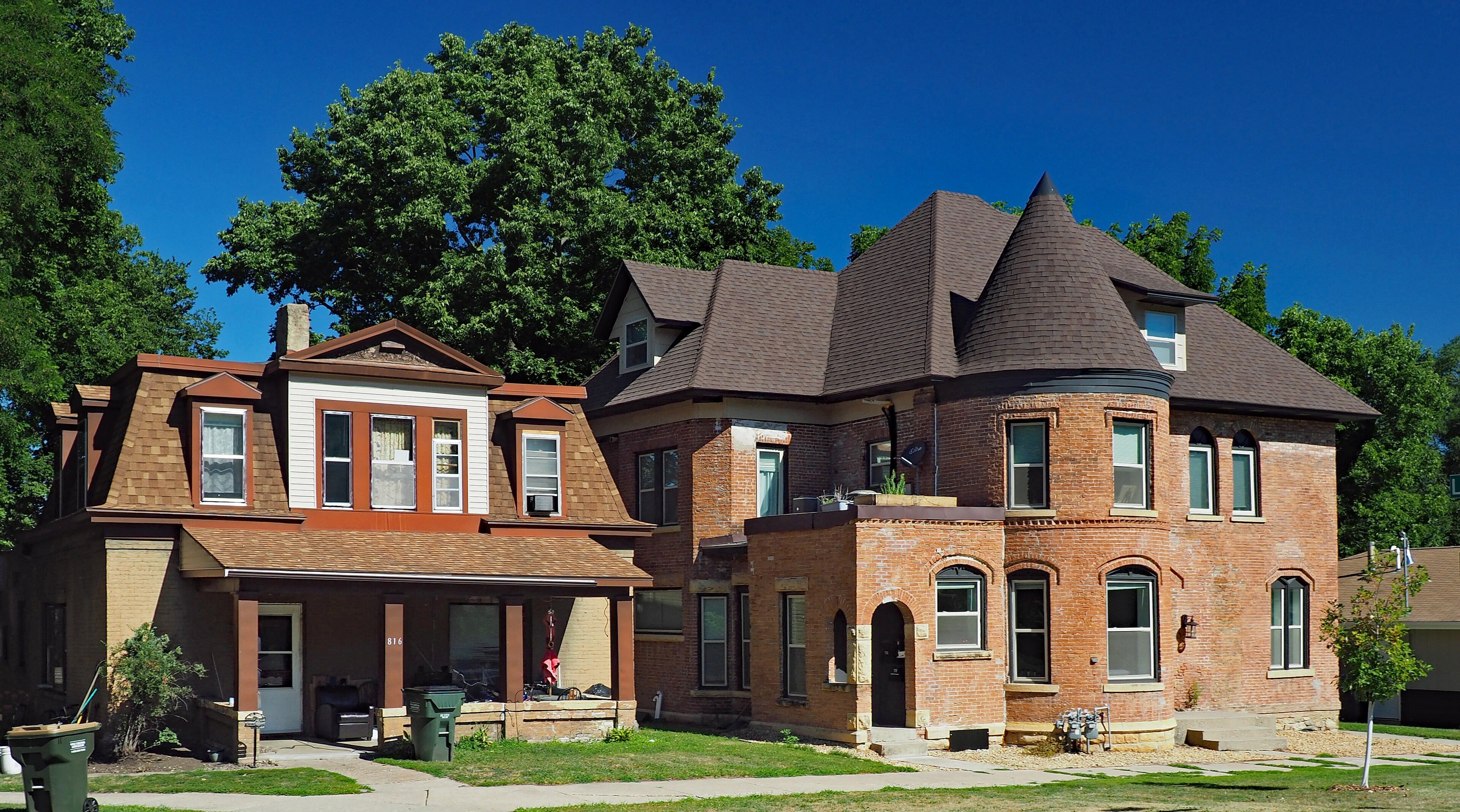 Houses in Mankato, Minnesota, a state where premiums are rising fast despite no hurricane risk