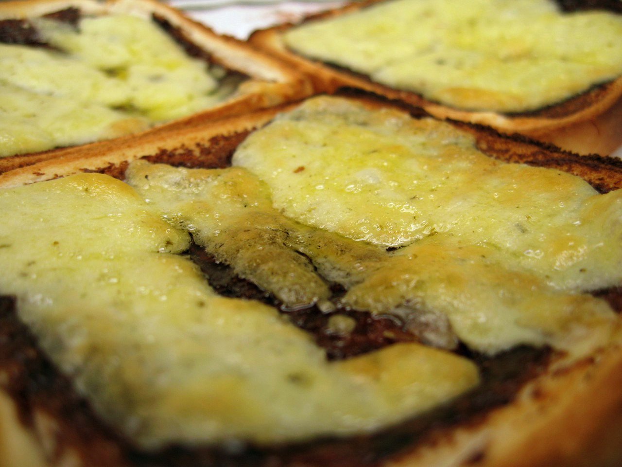 Vegemite spread on grilled cheese toast, the yeast extract at the centre of an Australian prison ban