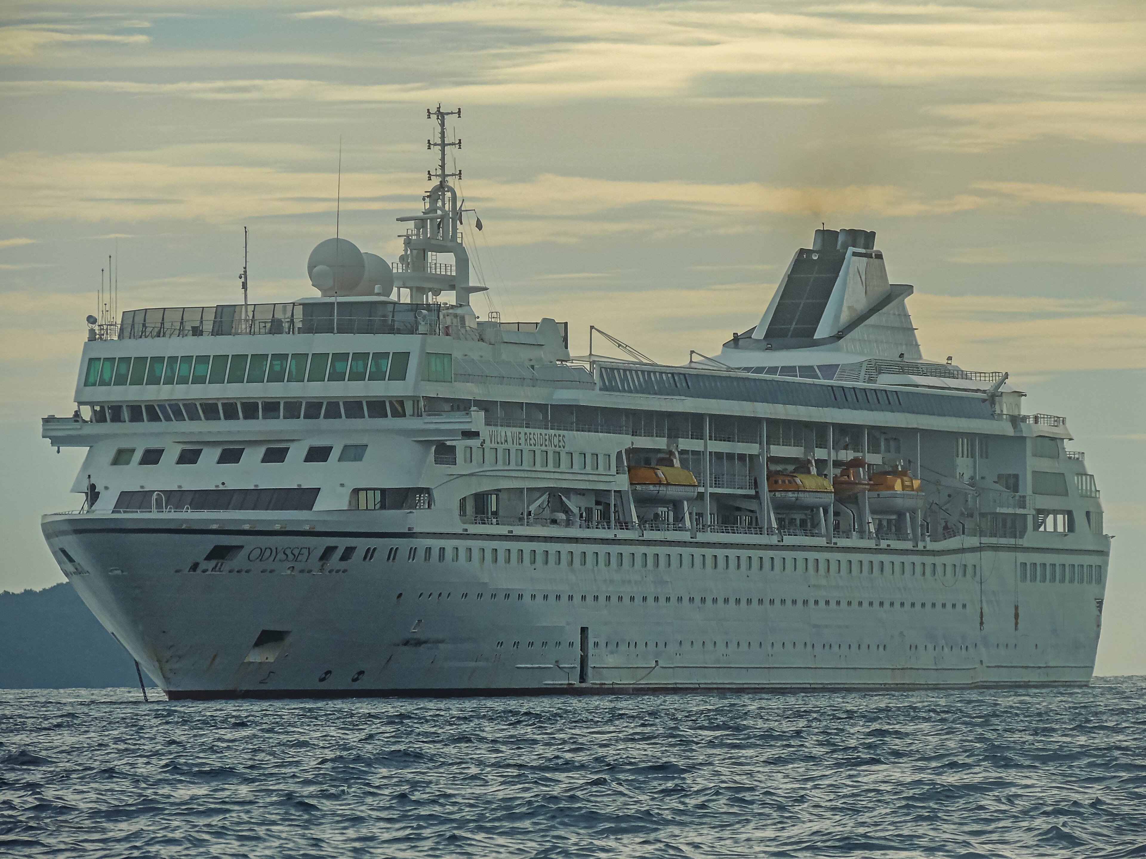 The Villa Vie Odyssey, the residential cruise ship that suspended operations in Cambodia