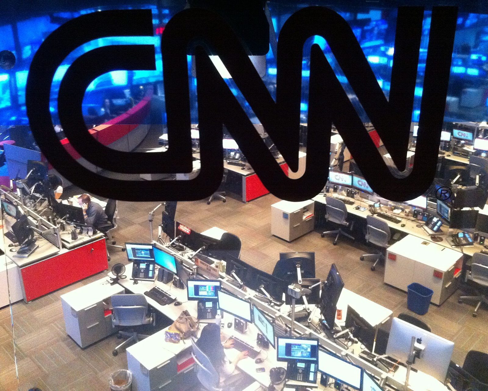 The CNN newsroom in Atlanta