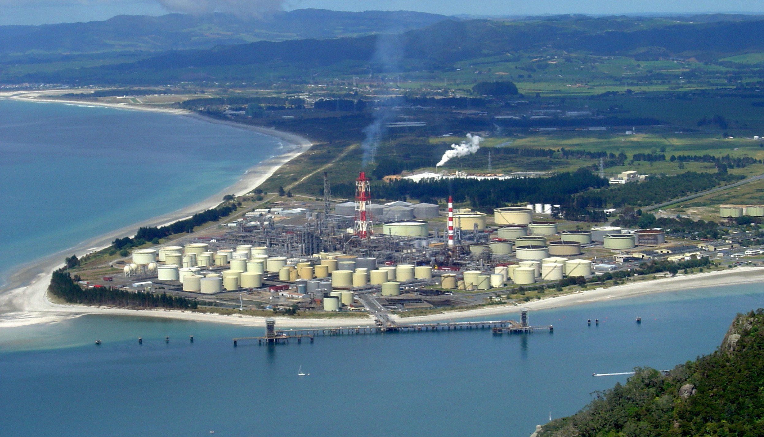 Marsden Point refinery in New Zealand