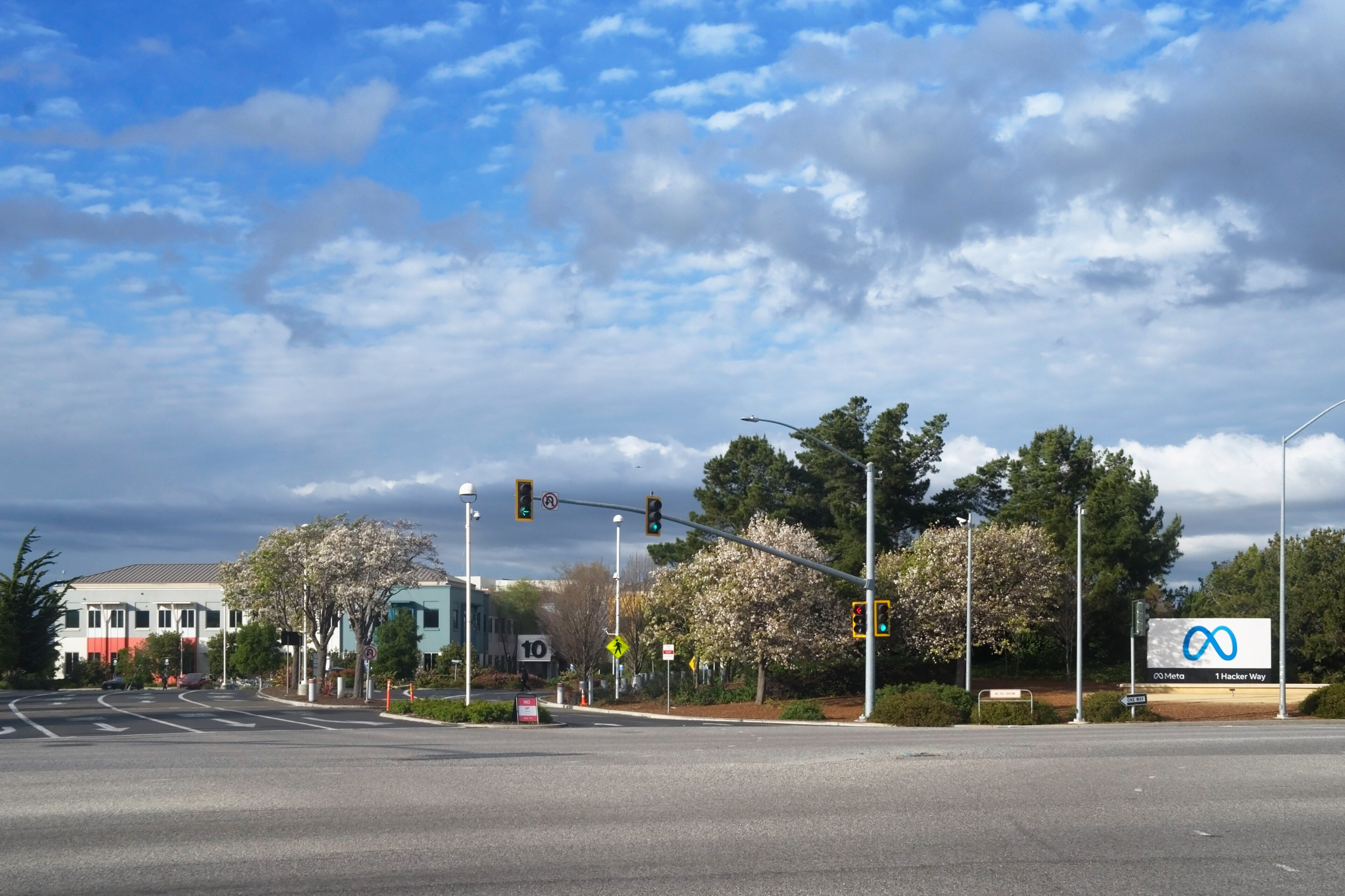 Meta's headquarters complex in Menlo Park, California, the state where the company is incorporated